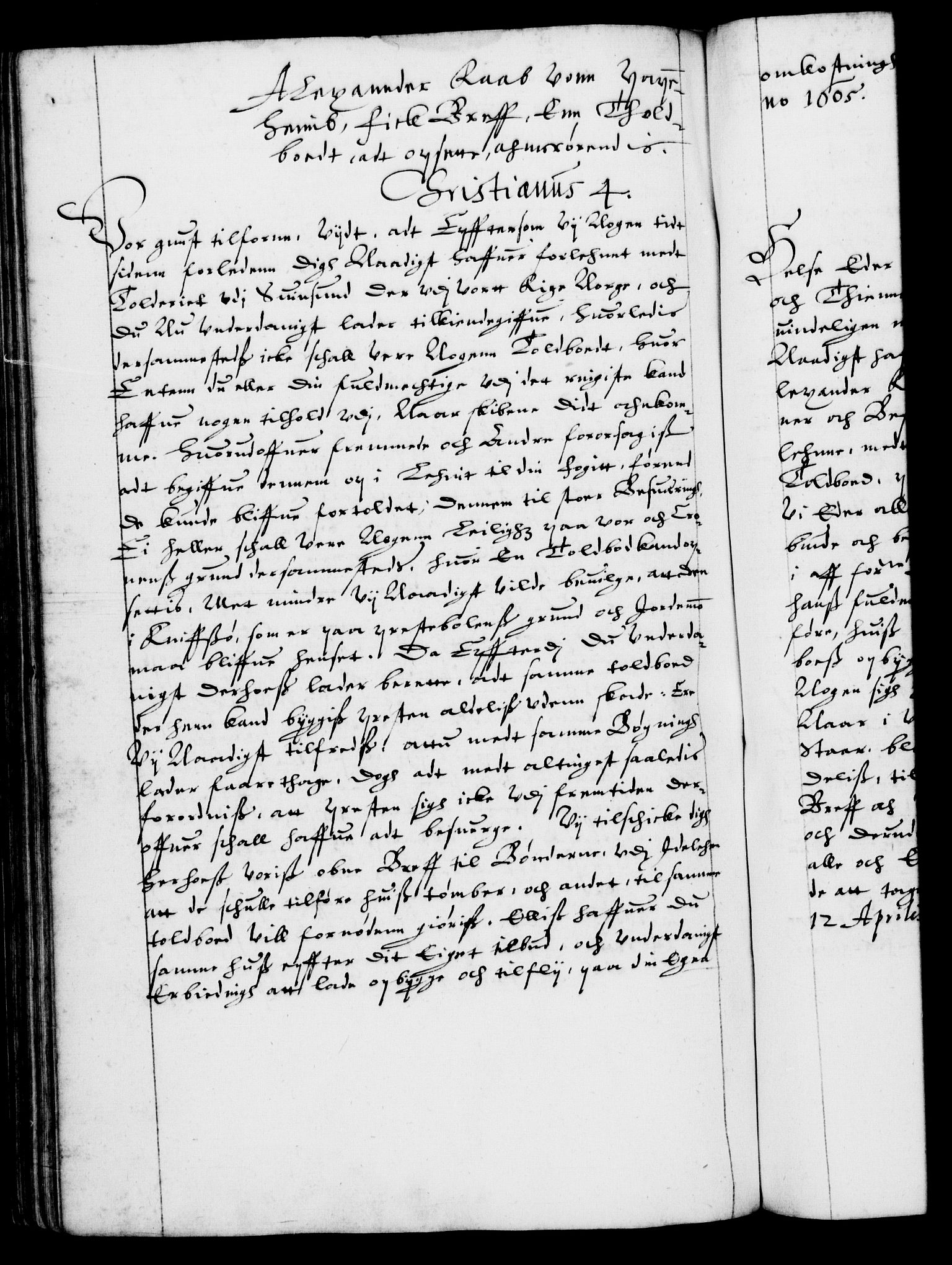 Danske Kanselli 1572-1799, AV/RA-EA-3023/F/Fc/Fca/Fcab/L0003: Norske tegnelser (mikrofilm), 1596-1616, s. 210b