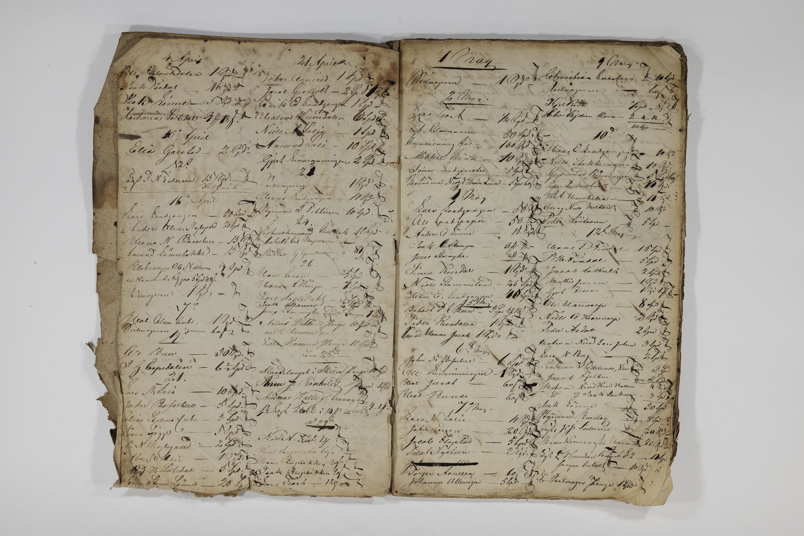 Blehr/ Kjellestad, TEMU/TGM-A-1212/R/Rl/L0004: Liste over utbetalinger, 1835-1838, s. 3