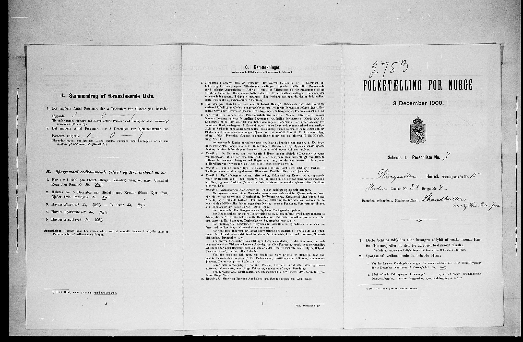 SAH, Folketelling 1900 for 0412 Ringsaker herred, 1900, s. 2728