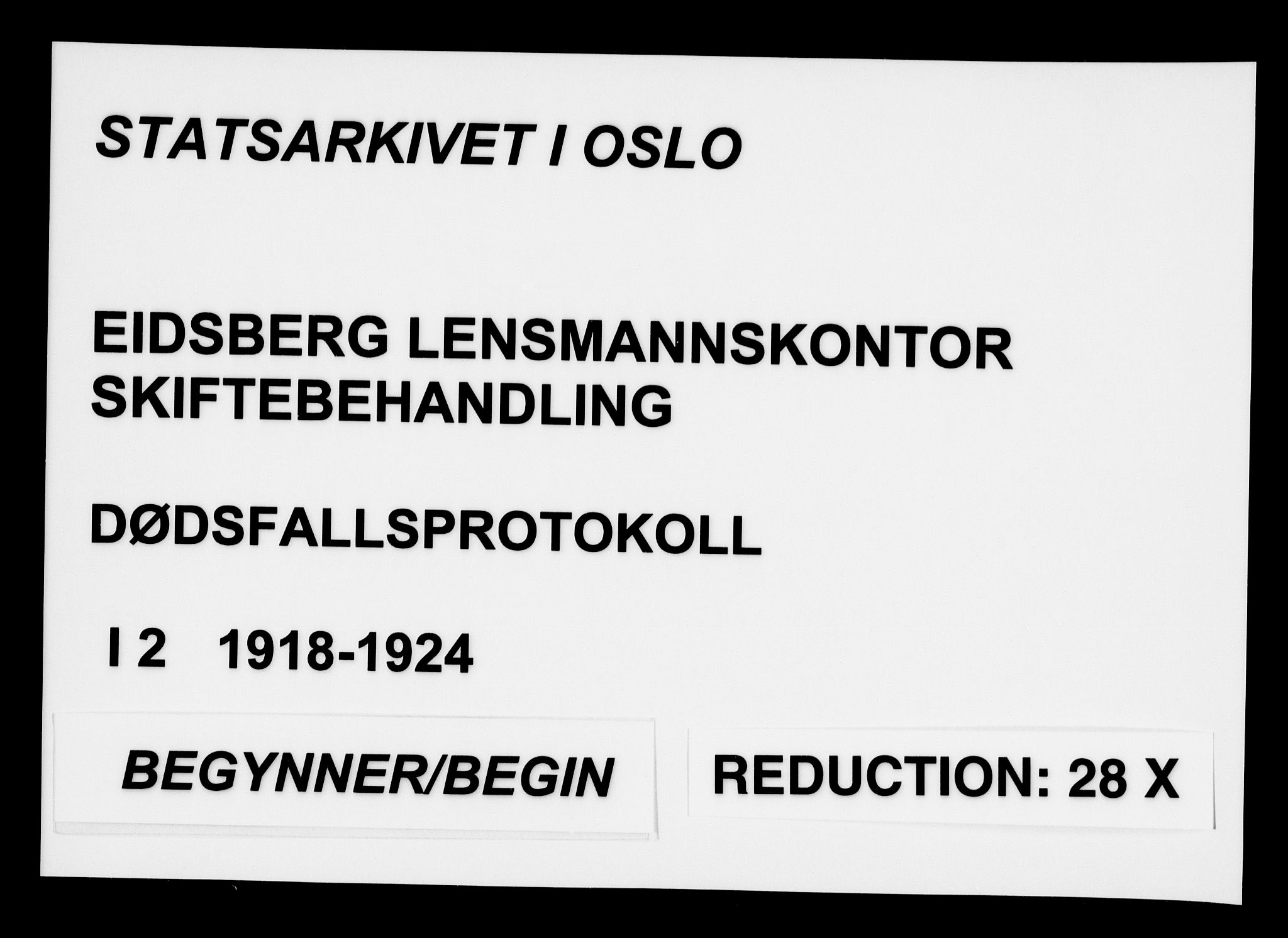 Eidsberg lensmannskontor, SAO/A-10079/H/Ha/Haa/L0002: Dødsfallsprotokoll, 1918-1924