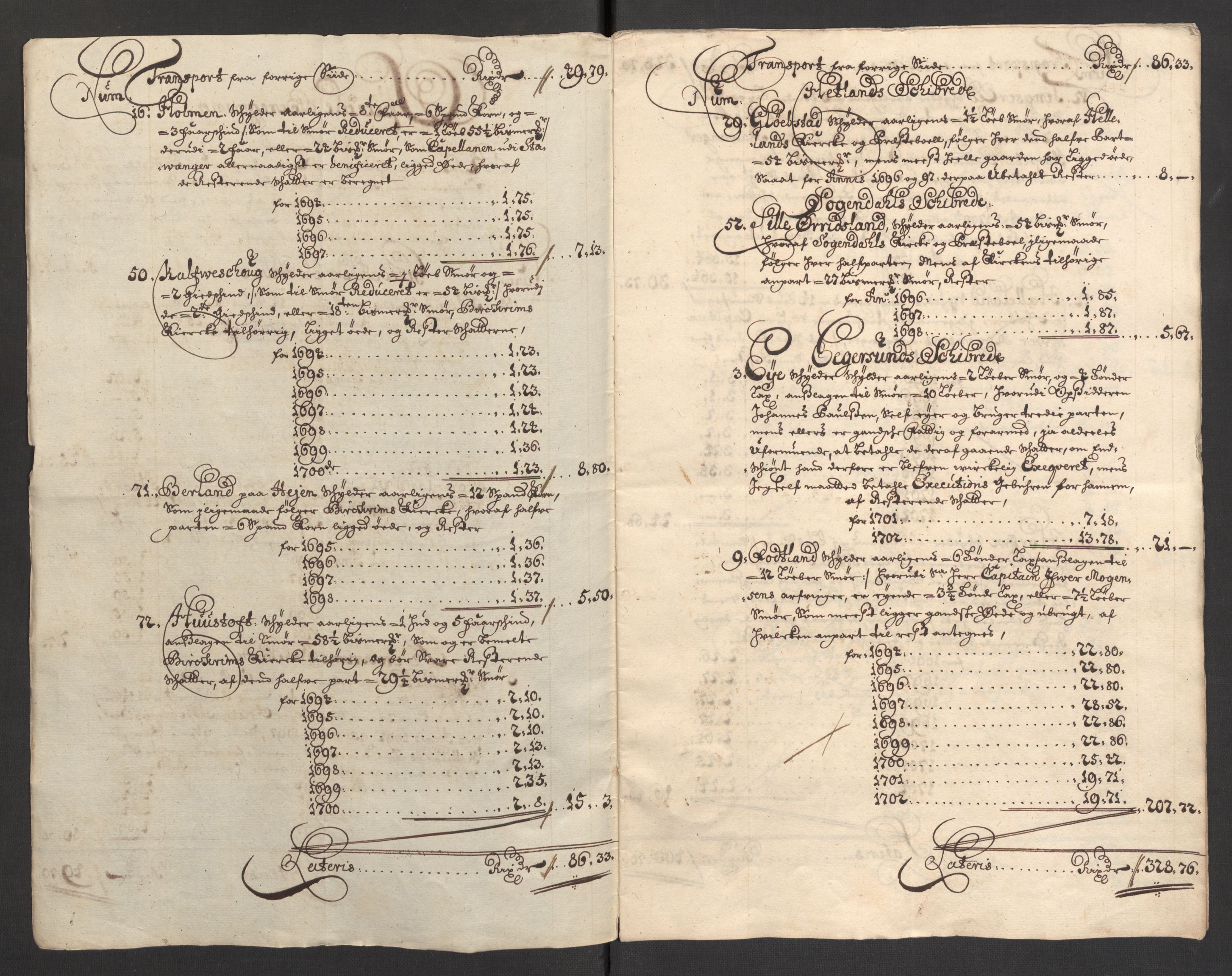 Rentekammeret inntil 1814, Reviderte regnskaper, Fogderegnskap, AV/RA-EA-4092/R46/L2731: Fogderegnskap Jæren og Dalane, 1700-1702, s. 459