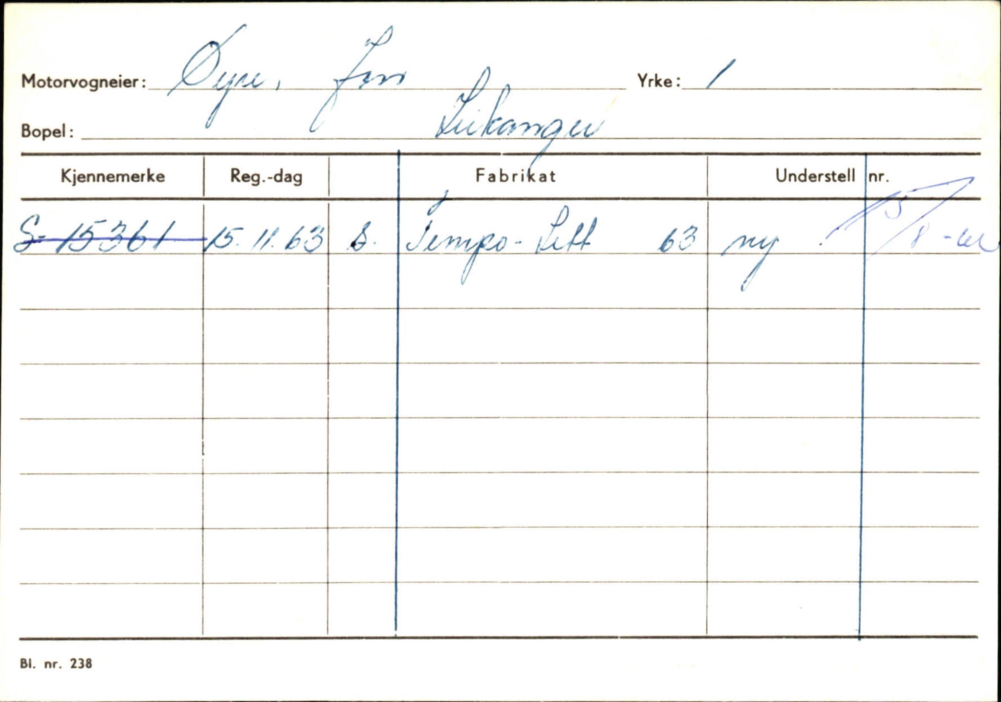 Statens vegvesen, Sogn og Fjordane vegkontor, AV/SAB-A-5301/4/F/L0126: Eigarregister Fjaler M-Å. Leikanger A-Å, 1945-1975, s. 2455