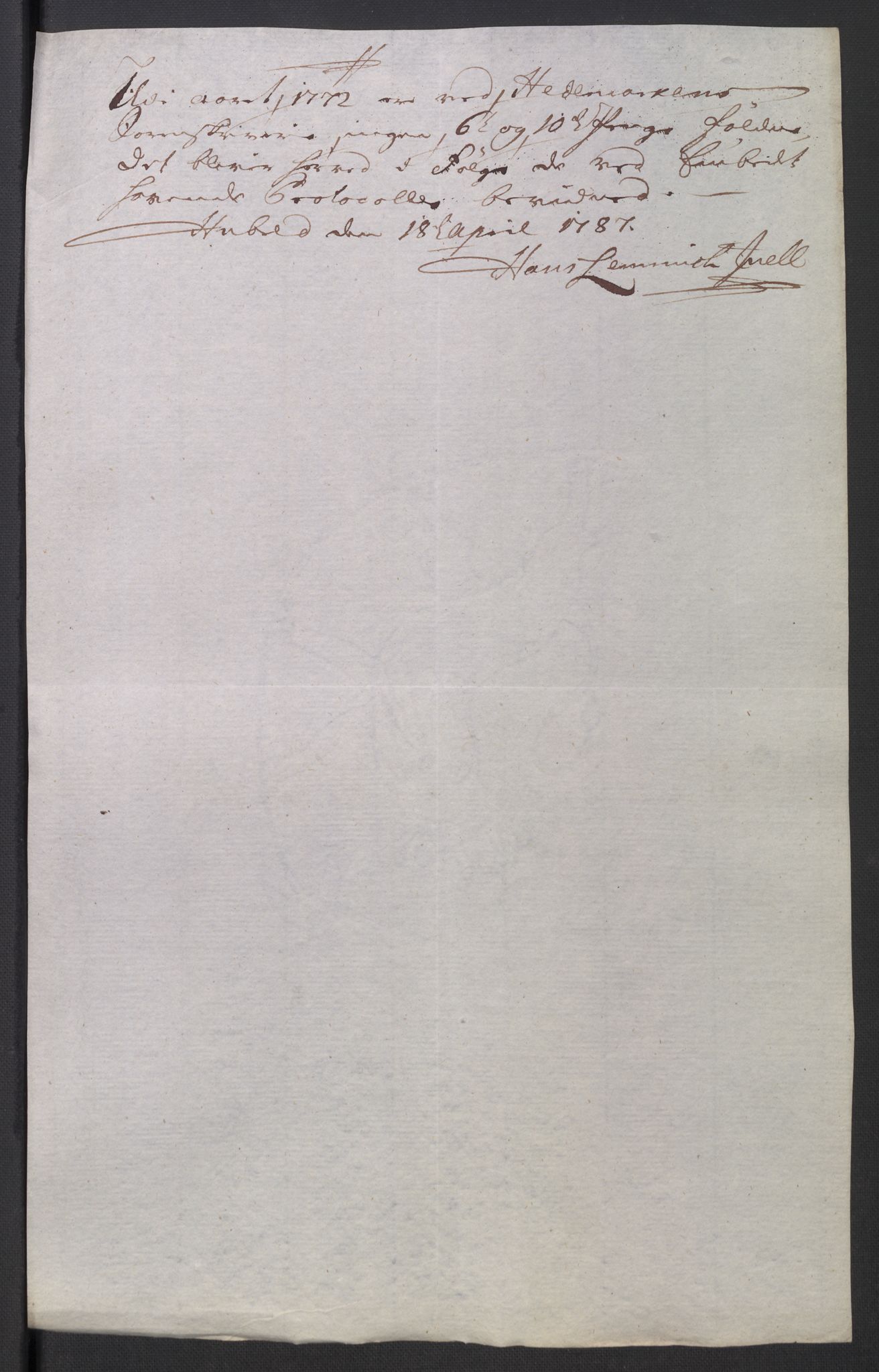 Rentekammeret inntil 1814, Reviderte regnskaper, Mindre regnskaper, AV/RA-EA-4068/Rb/L0014: Opplands amt, 1771-1779, s. 682