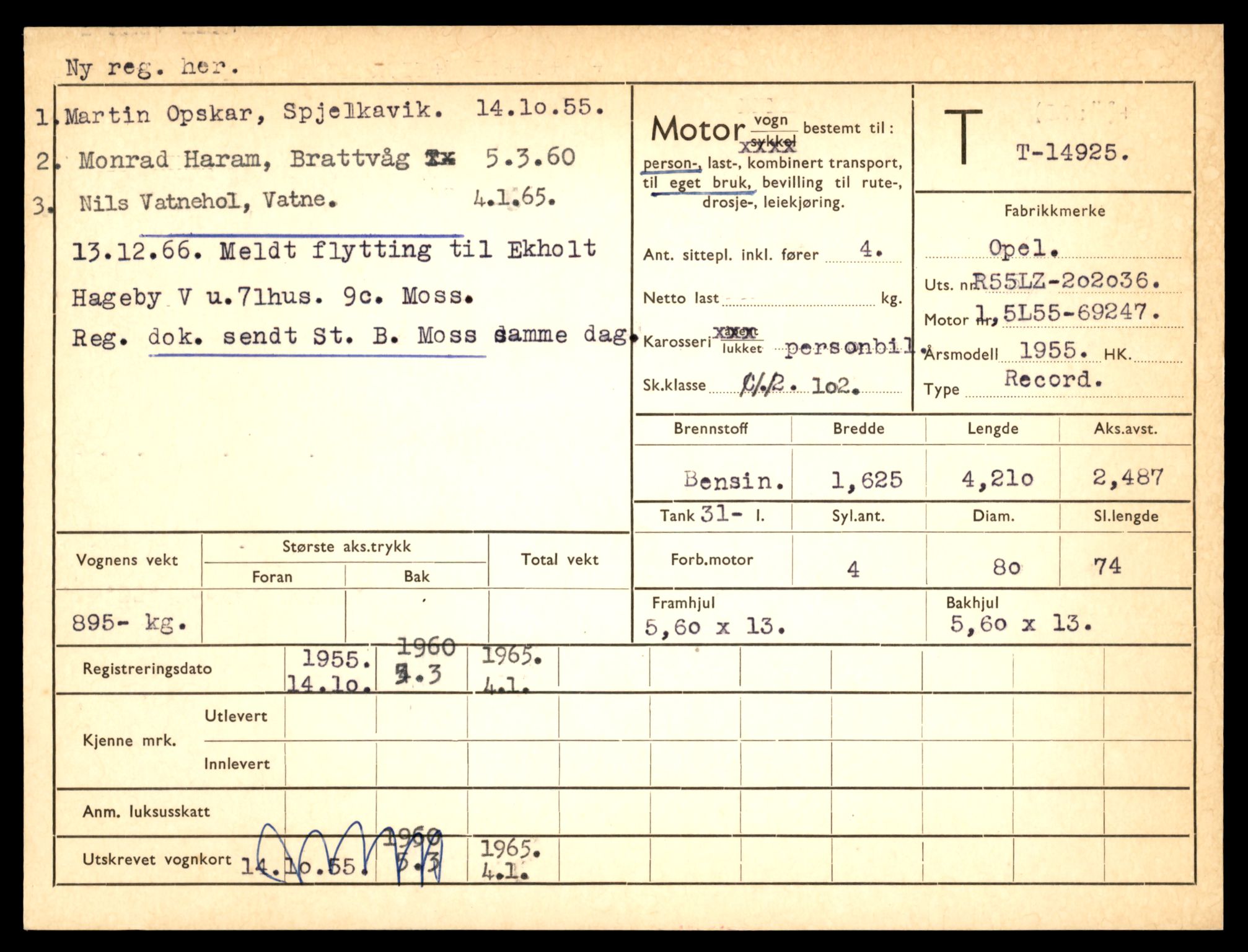 Møre og Romsdal vegkontor - Ålesund trafikkstasjon, AV/SAT-A-4099/F/Fe/L0049: Registreringskort for kjøretøy T 14864 - T 18613, 1927-1998, s. 1393