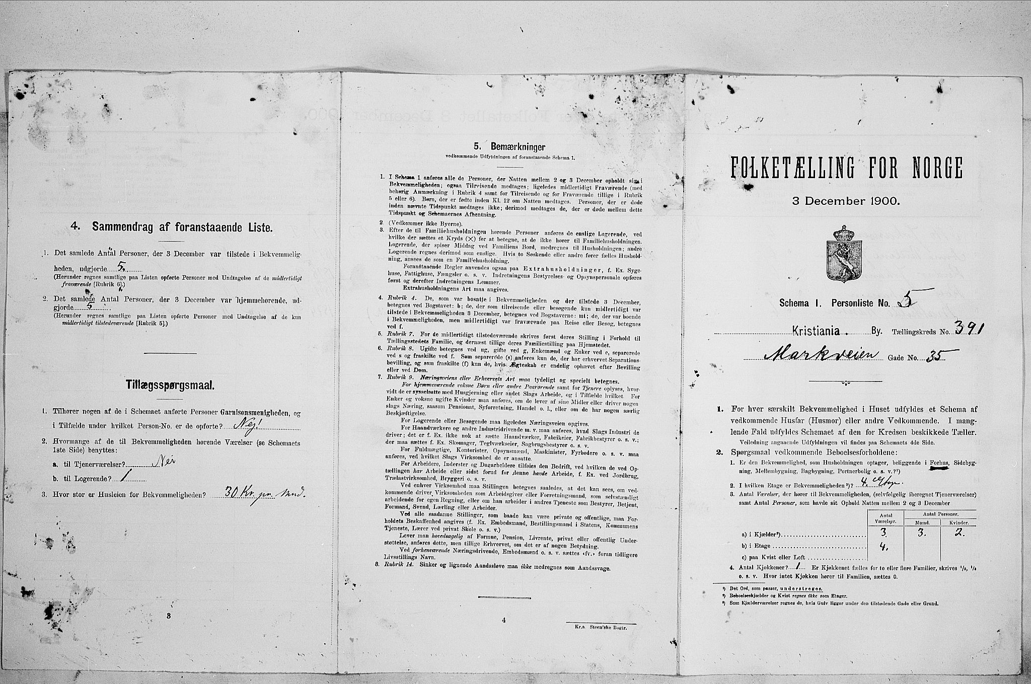 SAO, Folketelling 1900 for 0301 Kristiania kjøpstad, 1900, s. 58211