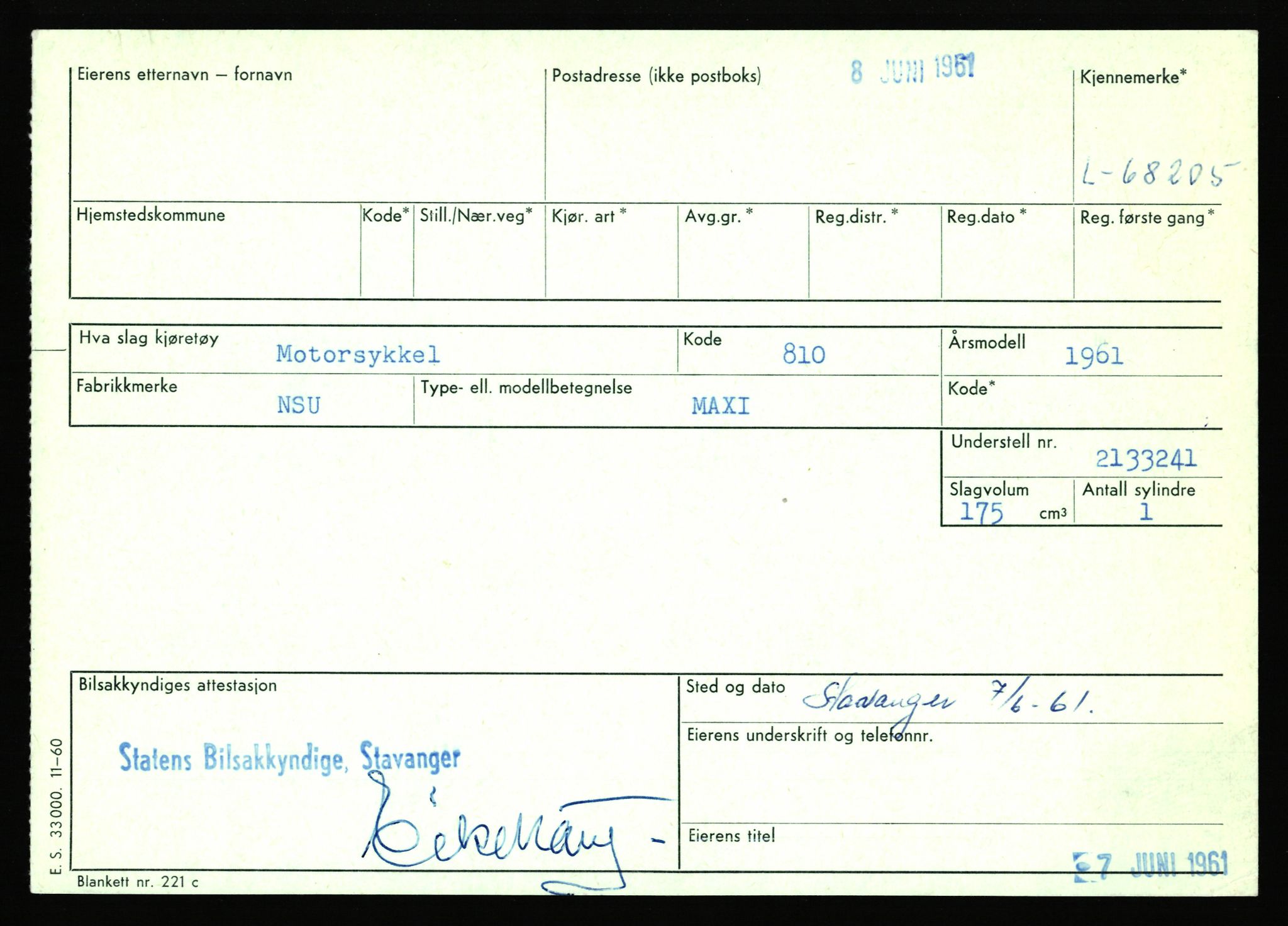 Stavanger trafikkstasjon, AV/SAST-A-101942/0/F/L0066: L-68000 - L-71599, 1930-1971, s. 633