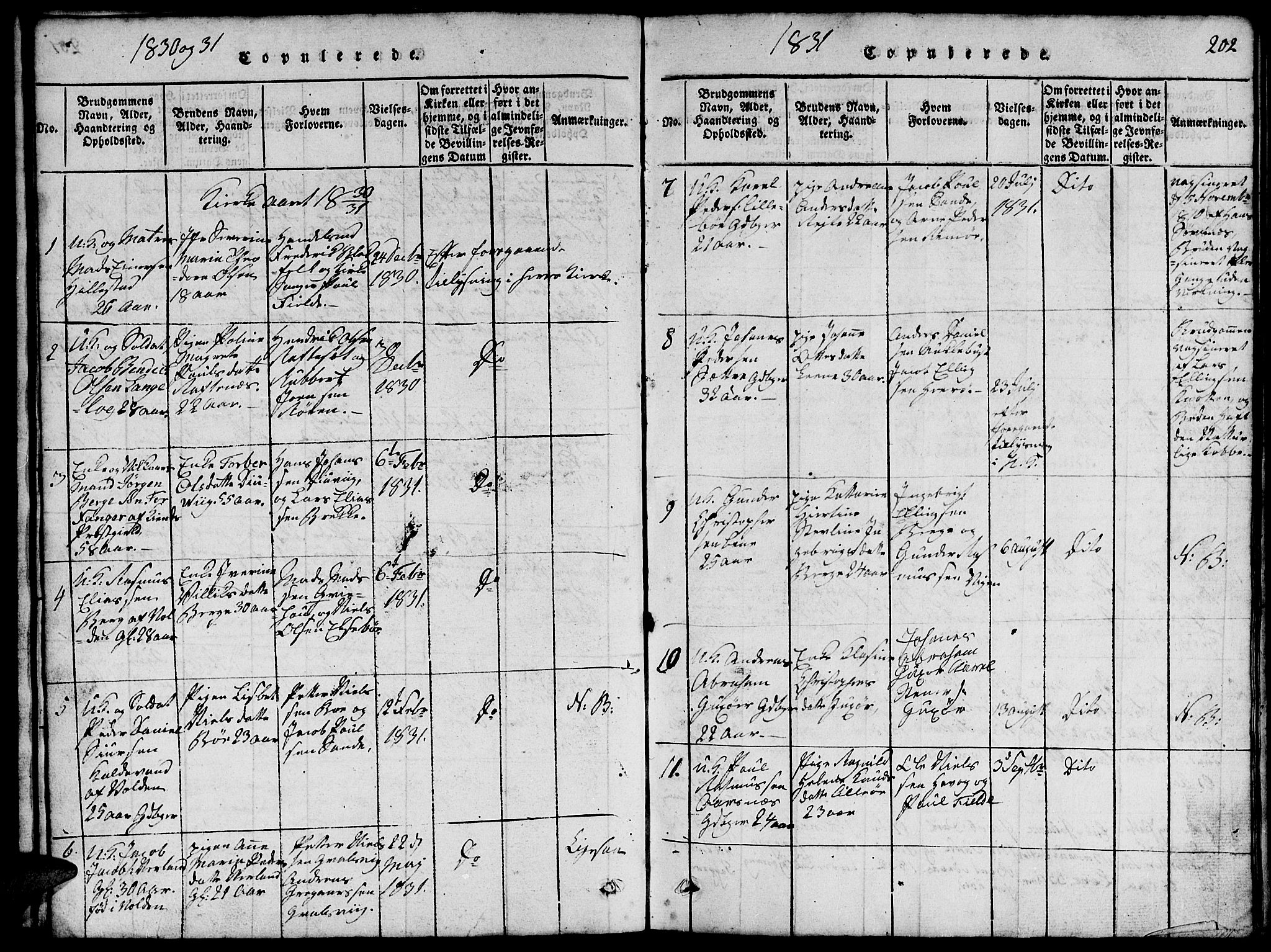 Ministerialprotokoller, klokkerbøker og fødselsregistre - Møre og Romsdal, SAT/A-1454/507/L0078: Klokkerbok nr. 507C01, 1816-1840, s. 202