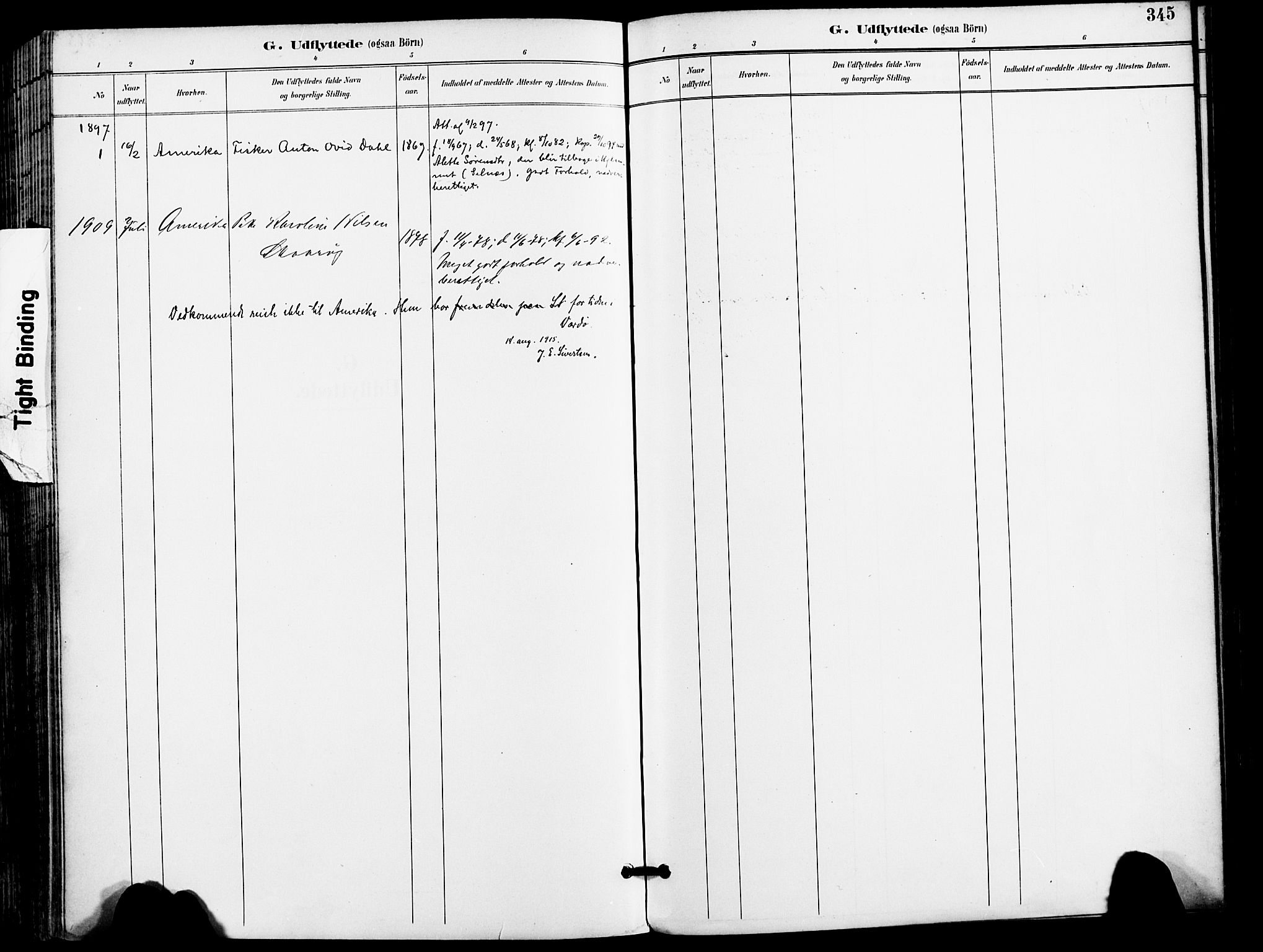 Karlsøy sokneprestembete, SATØ/S-1299/H/Ha/Haa/L0007kirke: Ministerialbok nr. 7, 1891-1902, s. 345