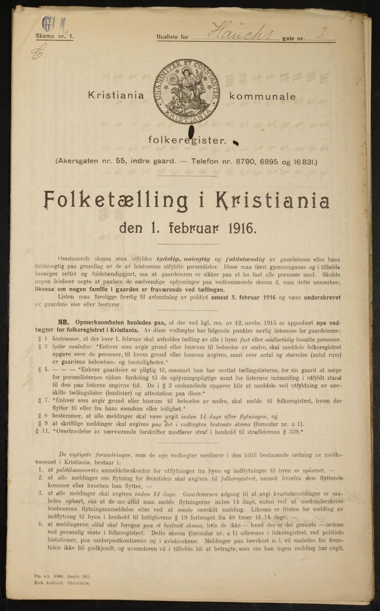 OBA, Kommunal folketelling 1.2.1916 for Kristiania, 1916, s. 35645