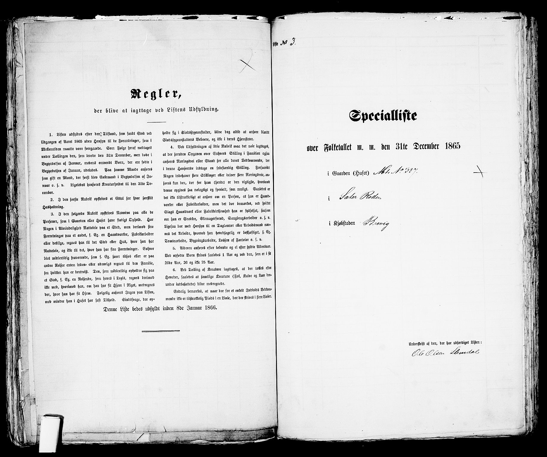 RA, Folketelling 1865 for 0804P Brevik prestegjeld, 1865, s. 216