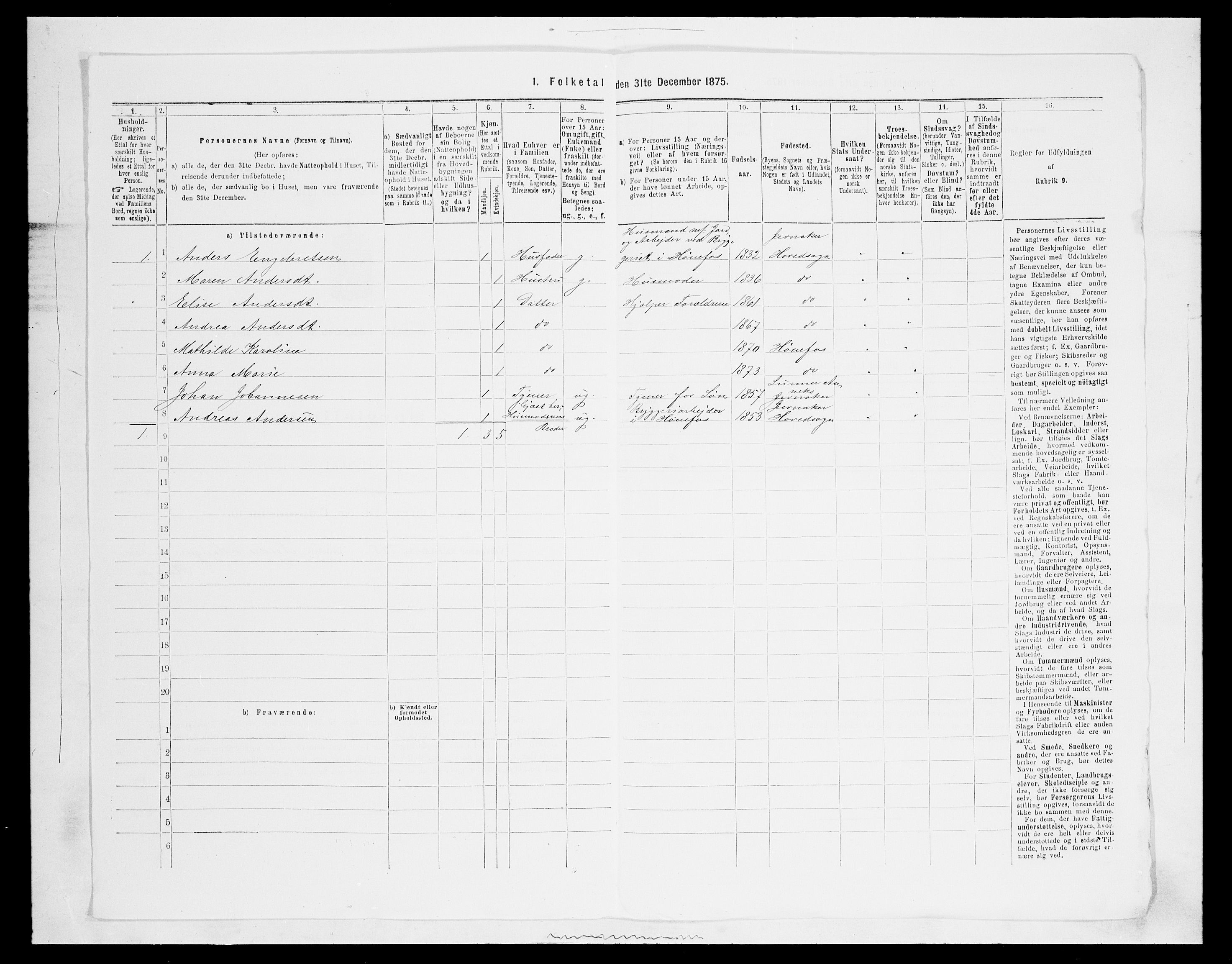 SAH, Folketelling 1875 for 0532P Jevnaker prestegjeld, 1875, s. 1494