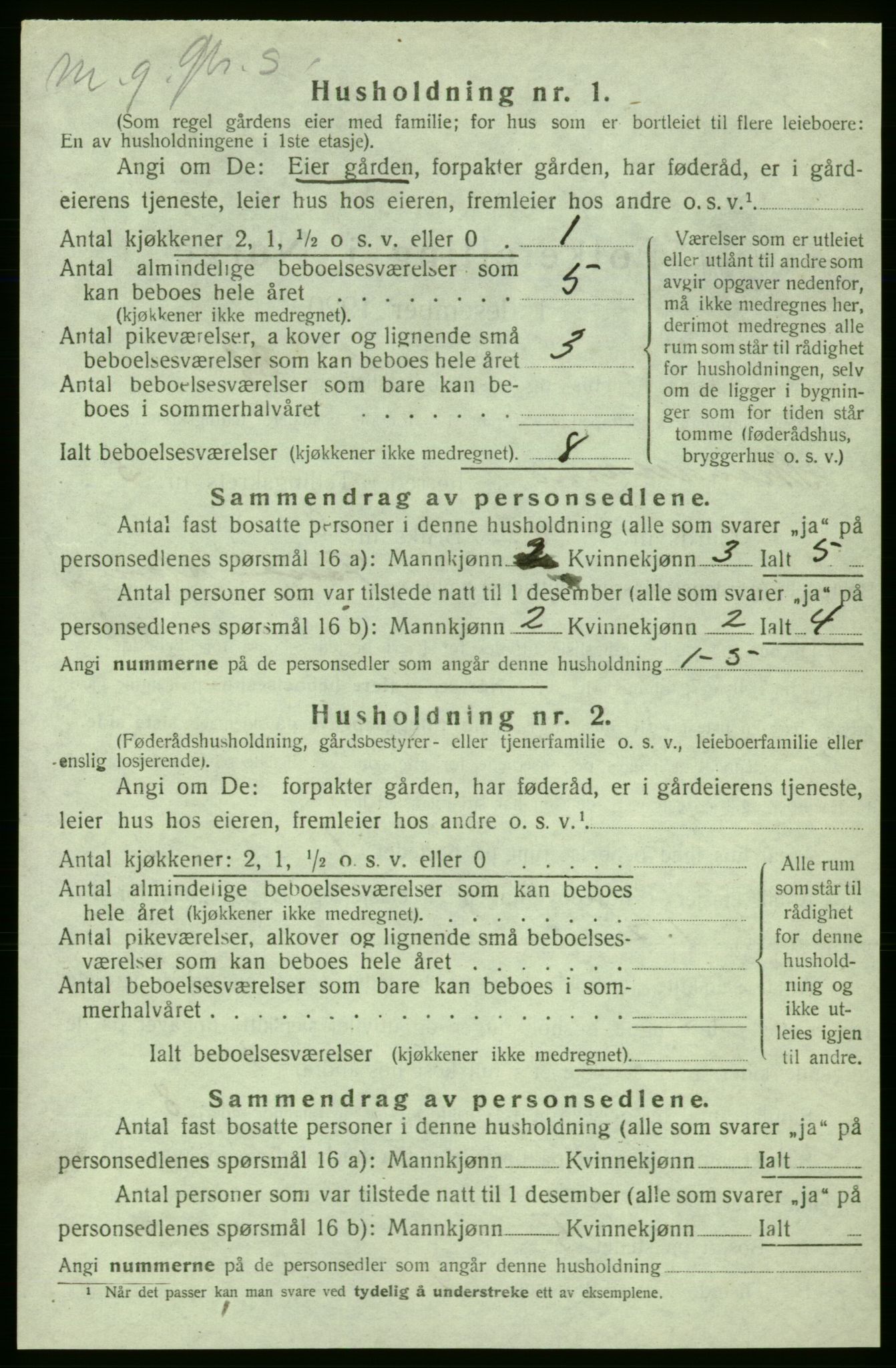 SAB, Folketelling 1920 for 1226 Strandebarm herred, 1920, s. 855