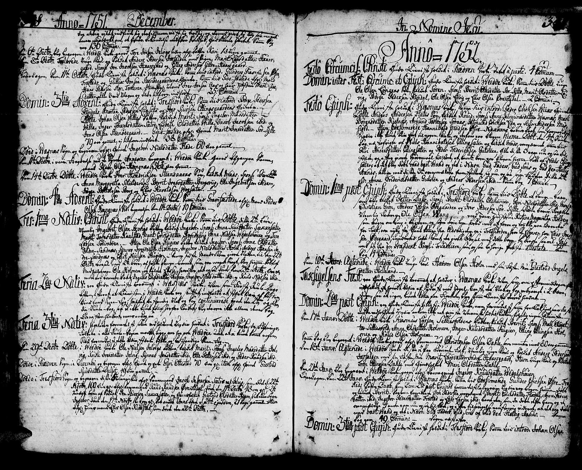 Ministerialprotokoller, klokkerbøker og fødselsregistre - Møre og Romsdal, AV/SAT-A-1454/547/L0599: Ministerialbok nr. 547A01, 1721-1764, s. 348-349