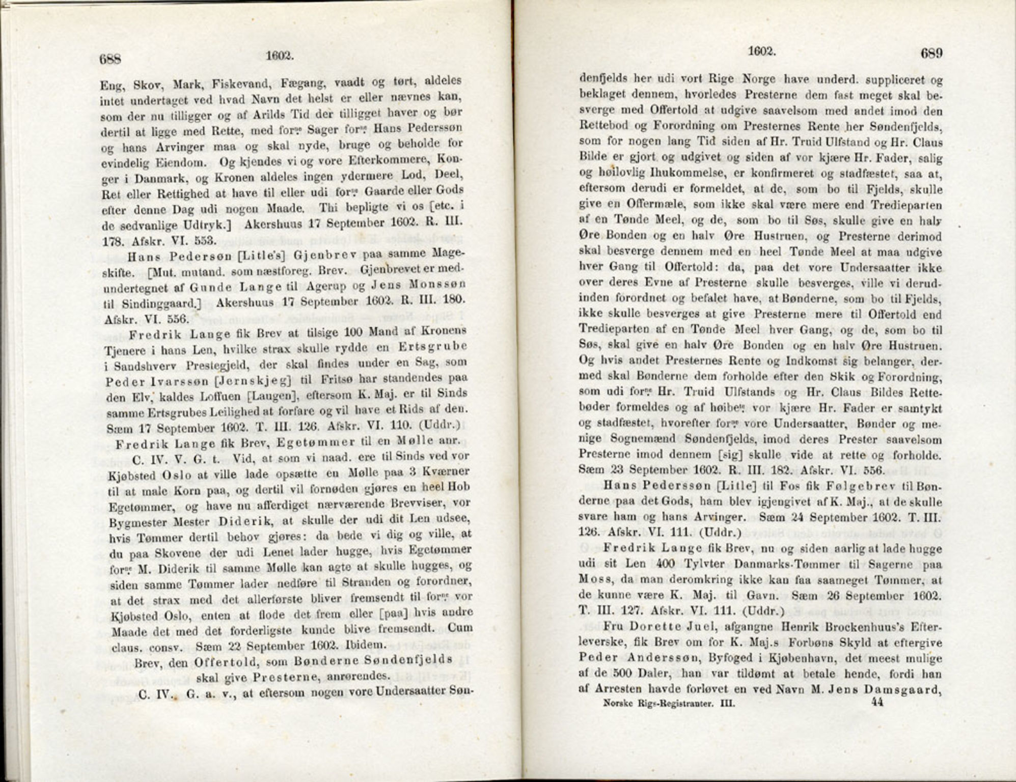 Publikasjoner utgitt av Det Norske Historiske Kildeskriftfond, PUBL/-/-/-: Norske Rigs-Registranter, bind 3, 1588-1602, s. 688-689