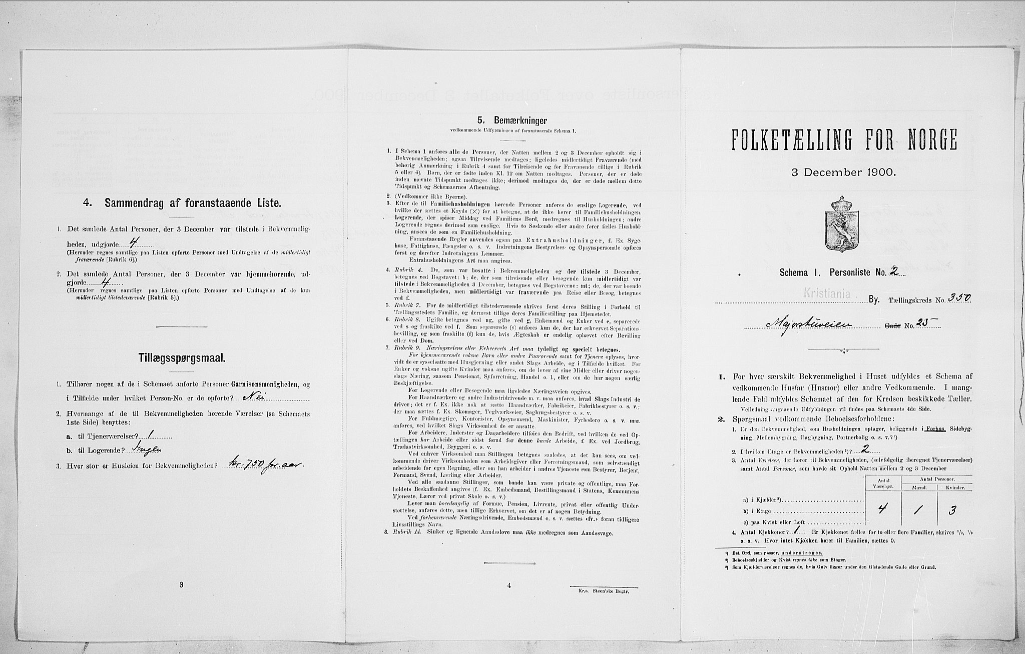SAO, Folketelling 1900 for 0301 Kristiania kjøpstad, 1900, s. 54147