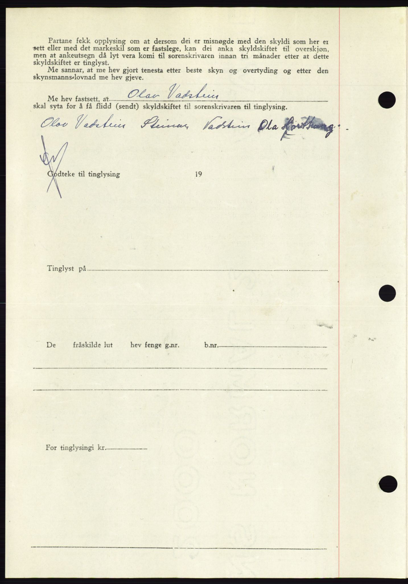 Søre Sunnmøre sorenskriveri, AV/SAT-A-4122/1/2/2C/L0081: Pantebok nr. 7A, 1947-1948, Dagboknr: 1604/1947