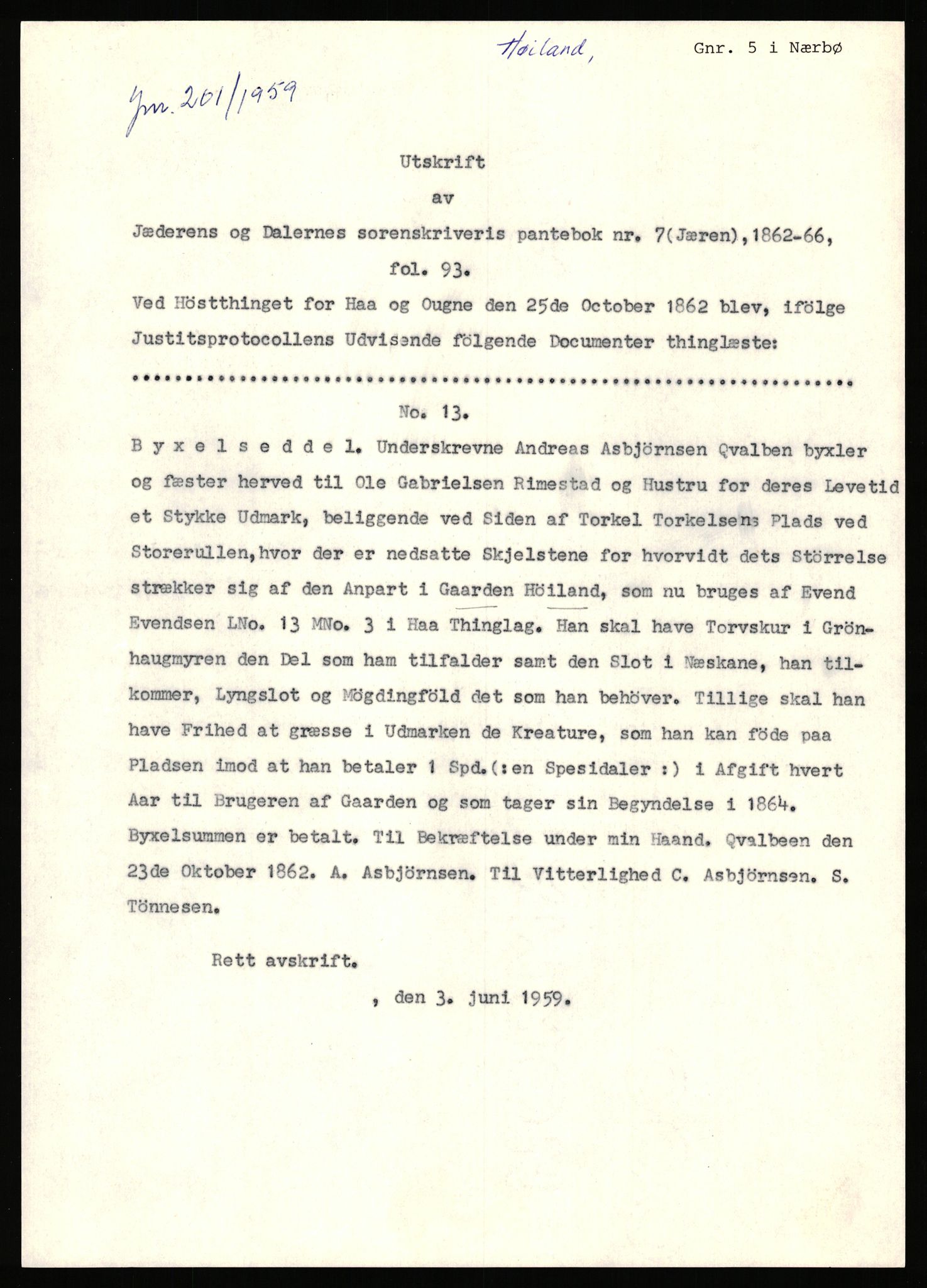 Statsarkivet i Stavanger, SAST/A-101971/03/Y/Yj/L0041: Avskrifter sortert etter gårdsnavn: Hustveit i Vikedal - Høivik indre, 1750-1930, s. 371