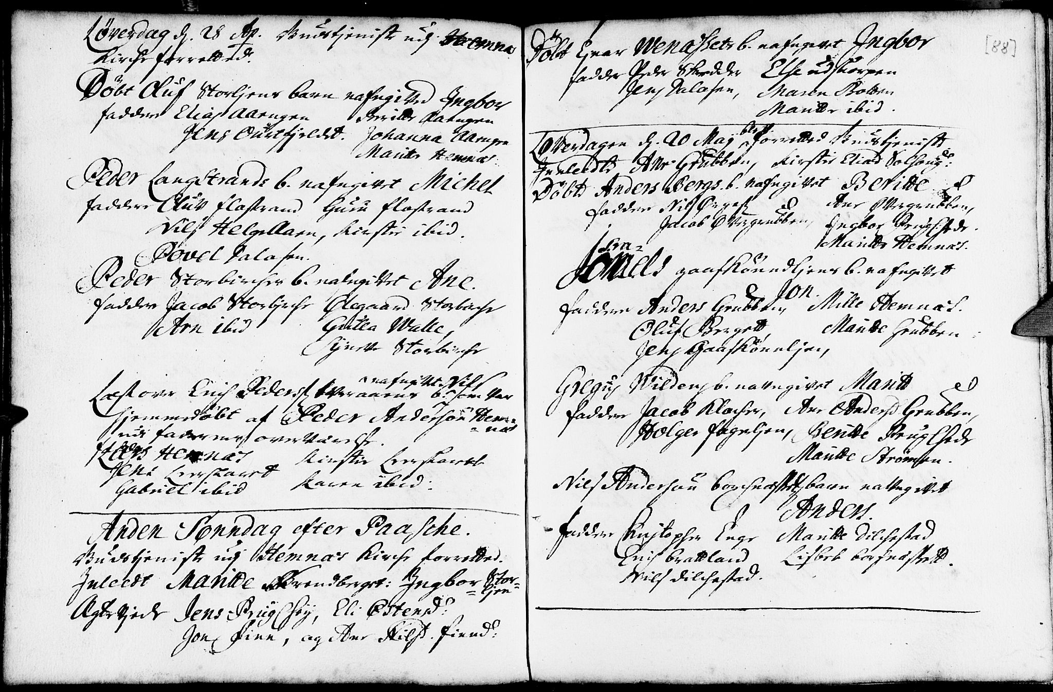 Ministerialprotokoller, klokkerbøker og fødselsregistre - Nordland, AV/SAT-A-1459/825/L0345: Ministerialbok nr. 825A01, 1704-1728, s. 88