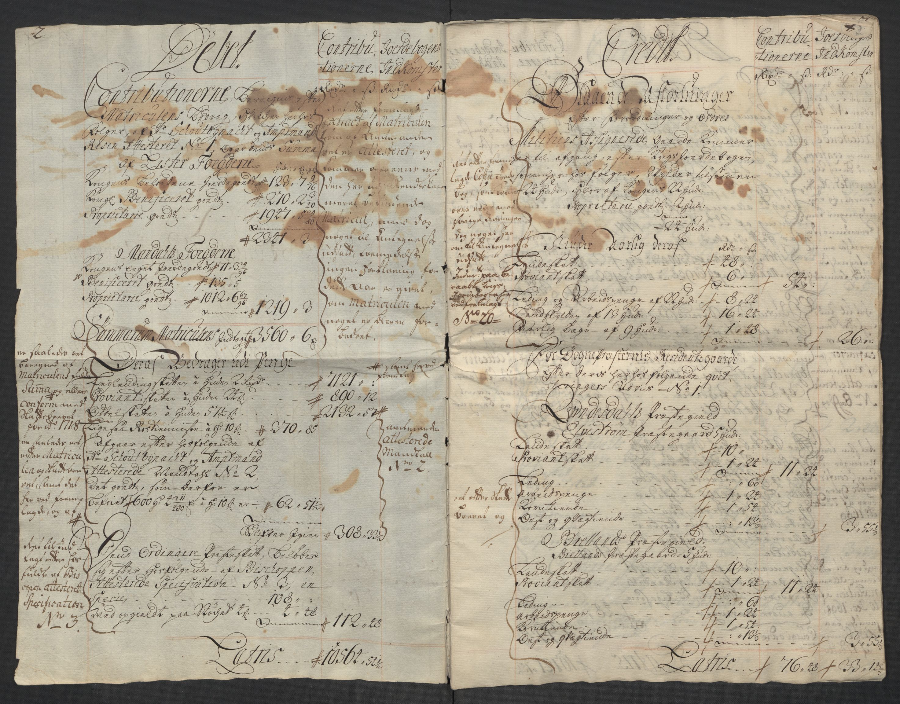 Rentekammeret inntil 1814, Reviderte regnskaper, Fogderegnskap, AV/RA-EA-4092/R43/L2563: Fogderegnskap Lista og Mandal, 1718, s. 4