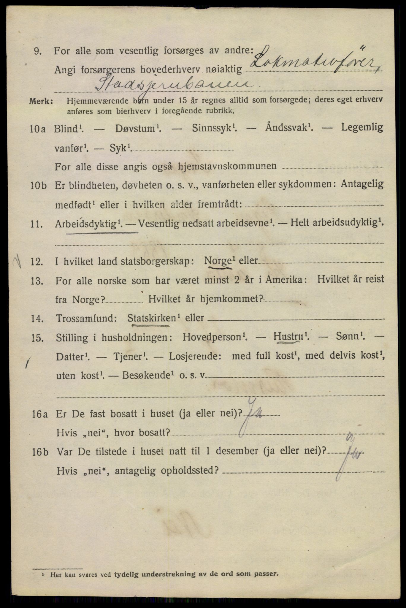 SAO, Folketelling 1920 for 0301 Kristiania kjøpstad, 1920, s. 309872