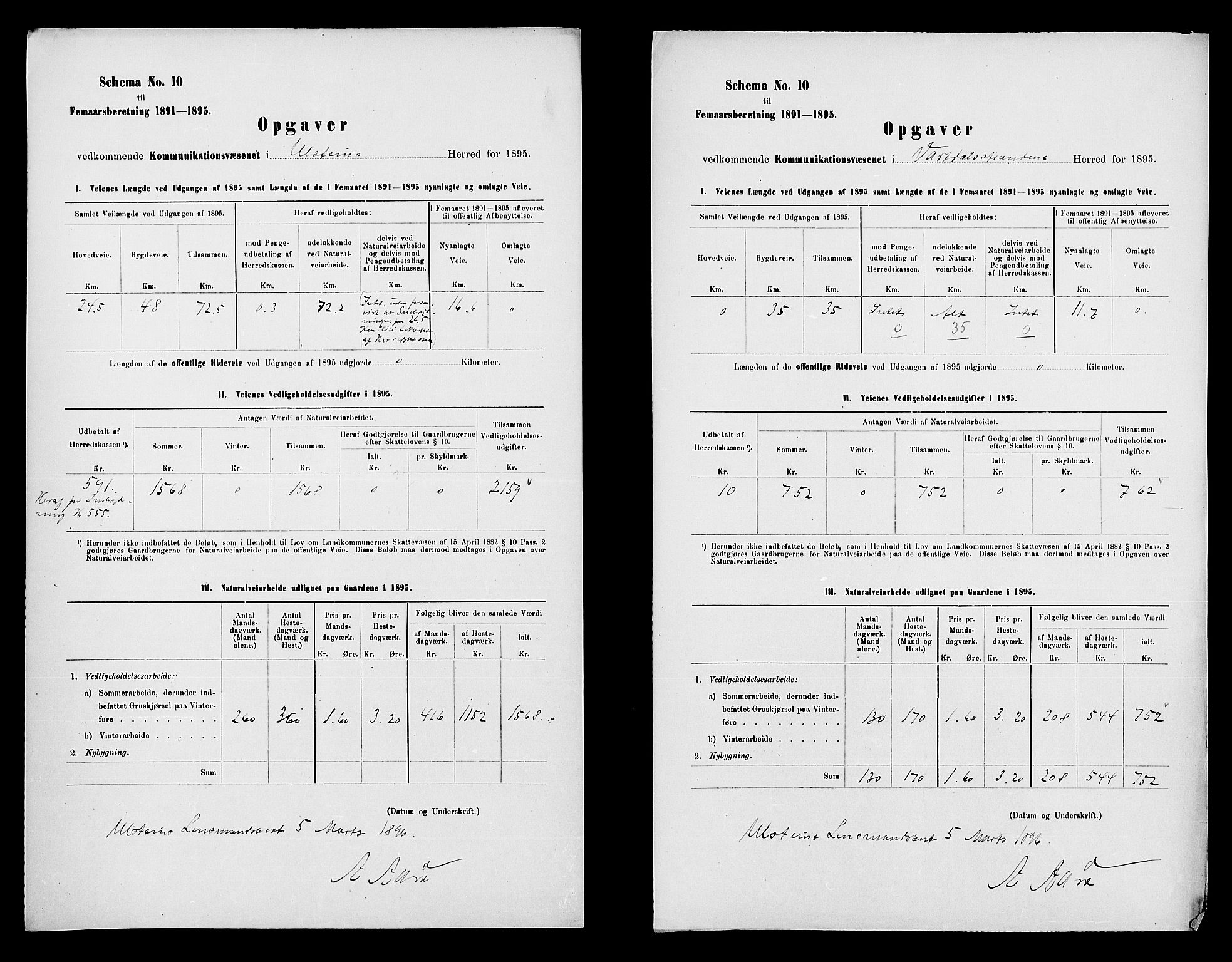 Statistisk sentralbyrå, Næringsøkonomiske emner, Generelt - Amtmennenes femårsberetninger, AV/RA-S-2233/F/Fa/L0083: --, 1891-1895, s. 5