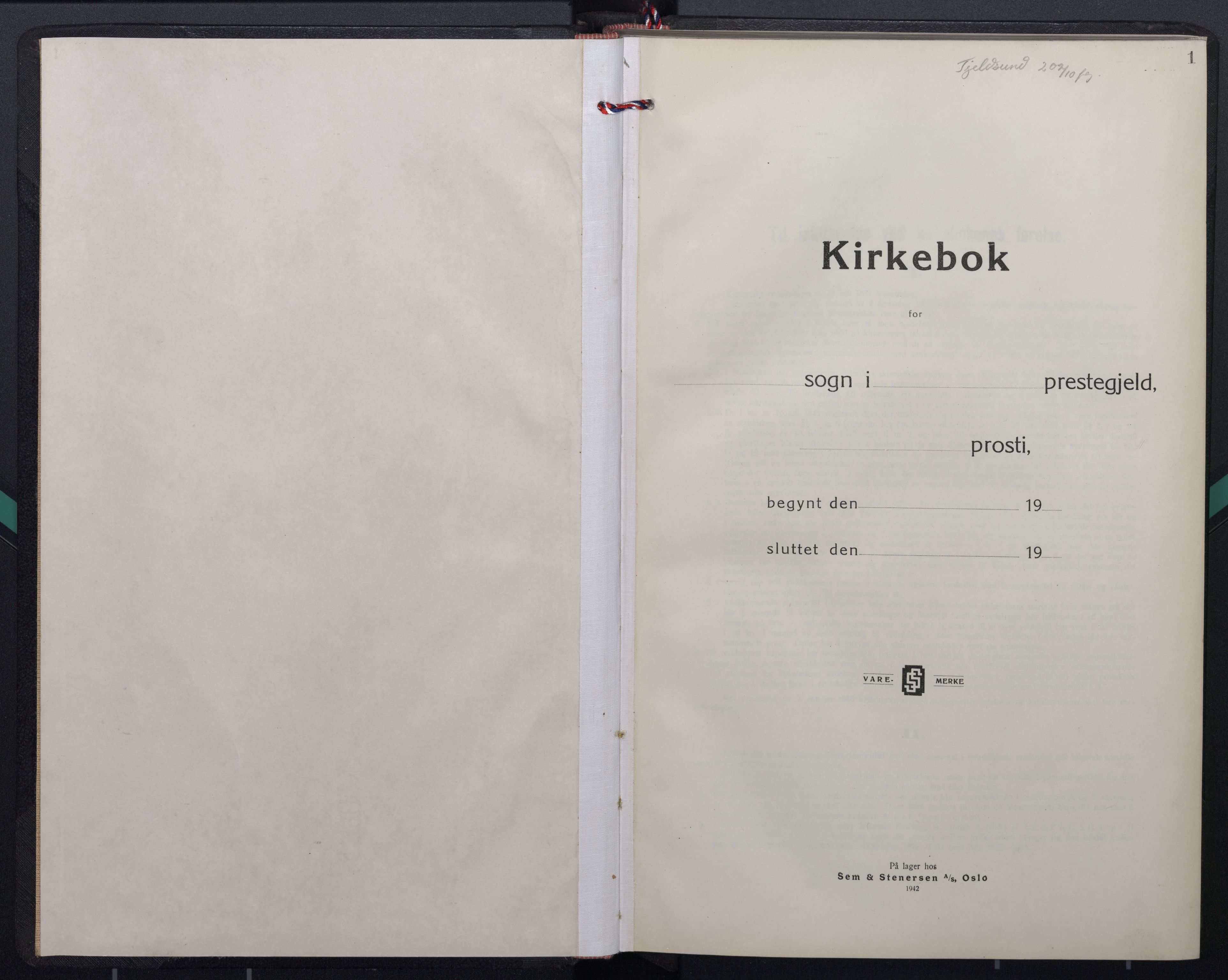 Ministerialprotokoller, klokkerbøker og fødselsregistre - Nordland, SAT/A-1459/872/L1044: Ministerialbok nr. 872A19, 1943-1946, s. 1