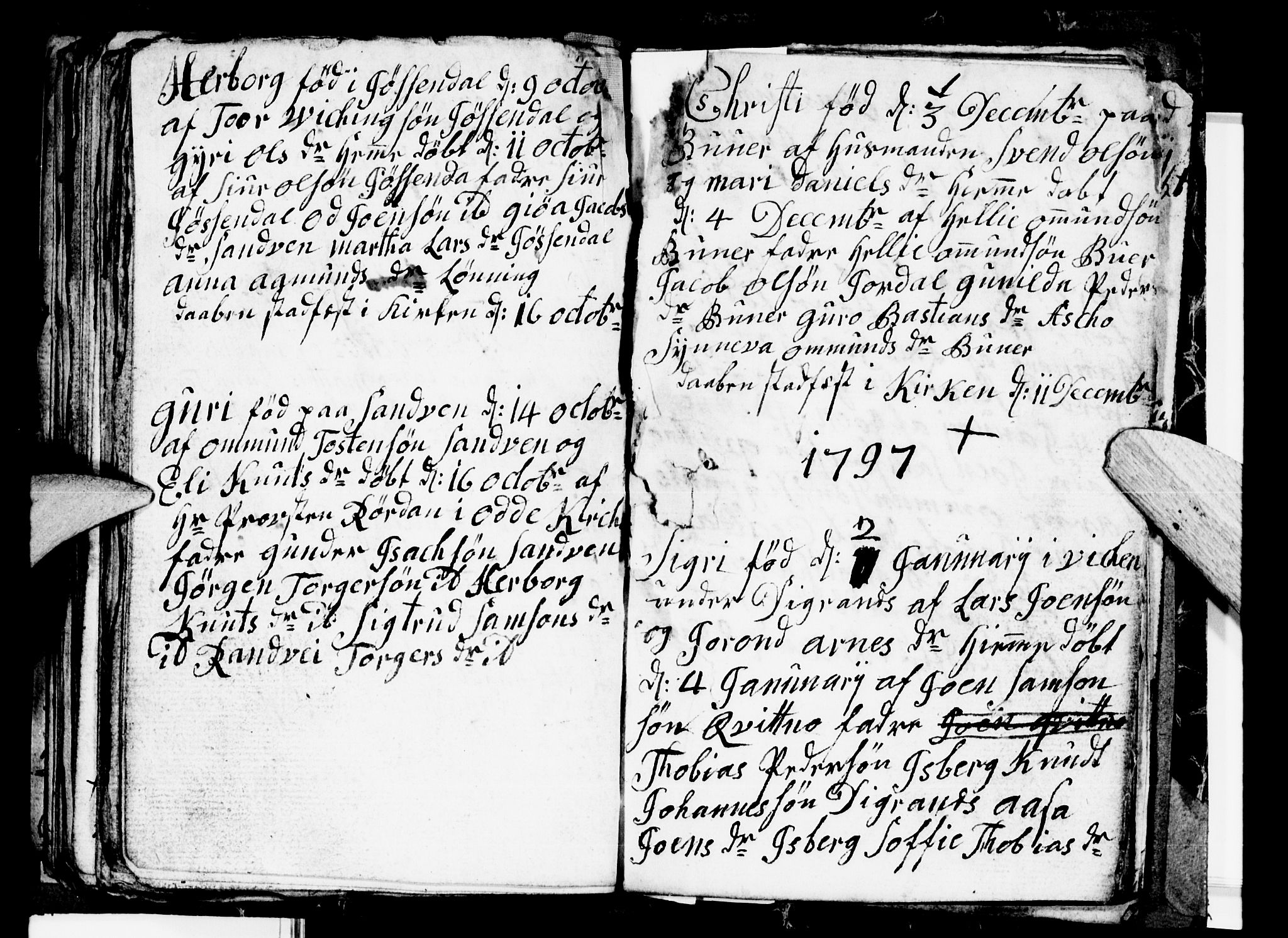 Odda Sokneprestembete, SAB/A-77201/H/Hab: Klokkerbok nr. A 3, 1792-1797, s. 92