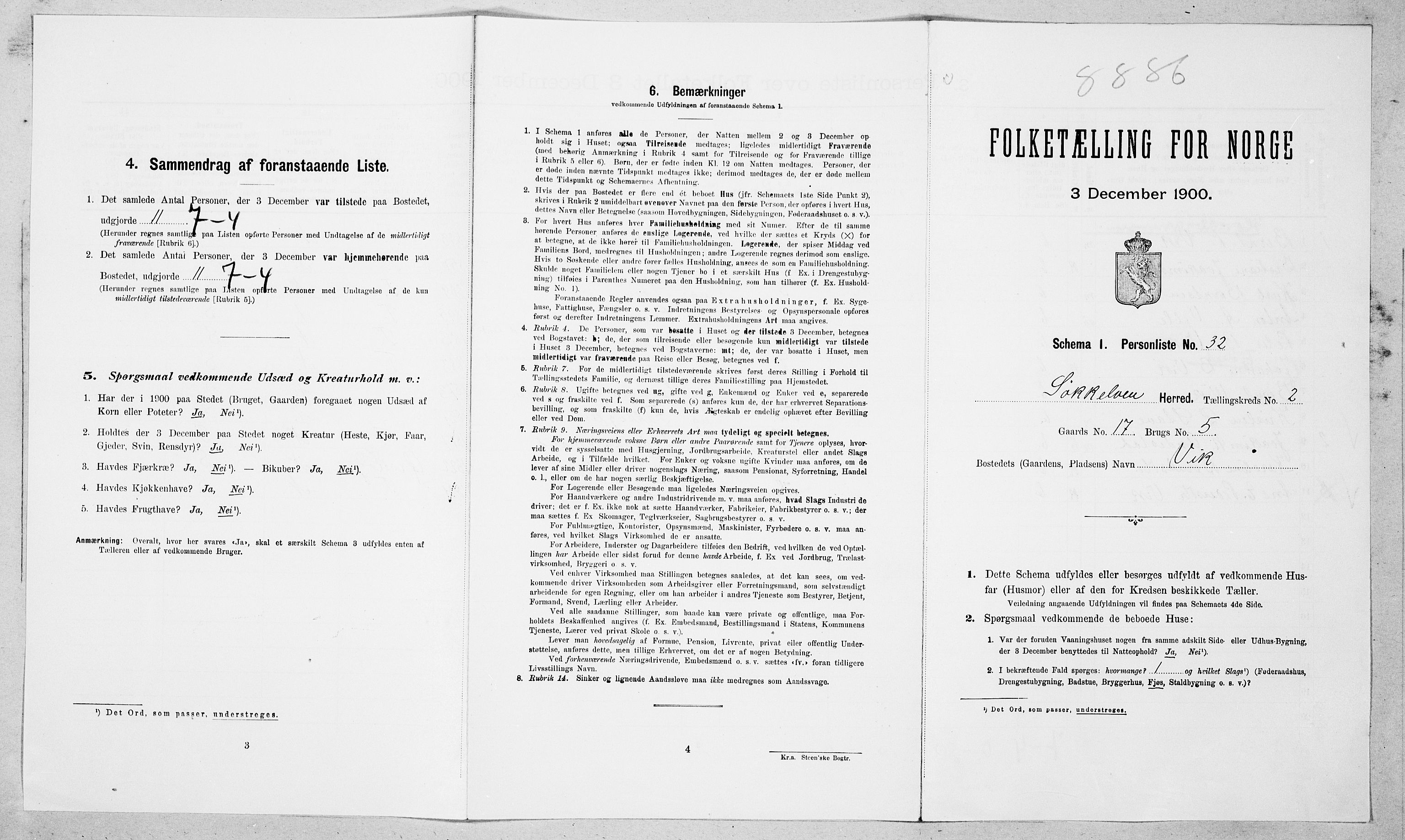 SAT, Folketelling 1900 for 1528 Sykkylven herred, 1900, s. 325
