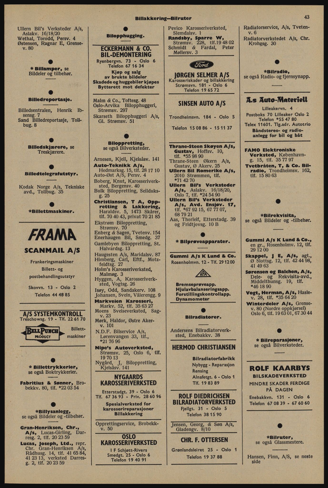 Kristiania/Oslo adressebok, PUBL/-, 1976-1977, s. 43