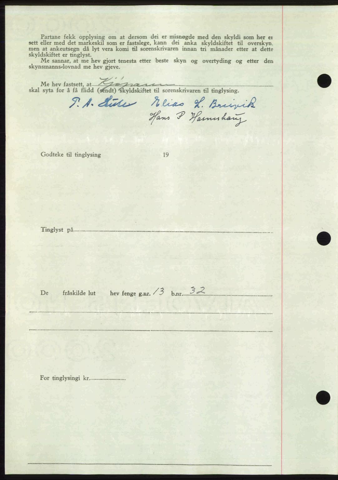 Romsdal sorenskriveri, AV/SAT-A-4149/1/2/2C: Pantebok nr. A24, 1947-1947, Dagboknr: 2838/1947