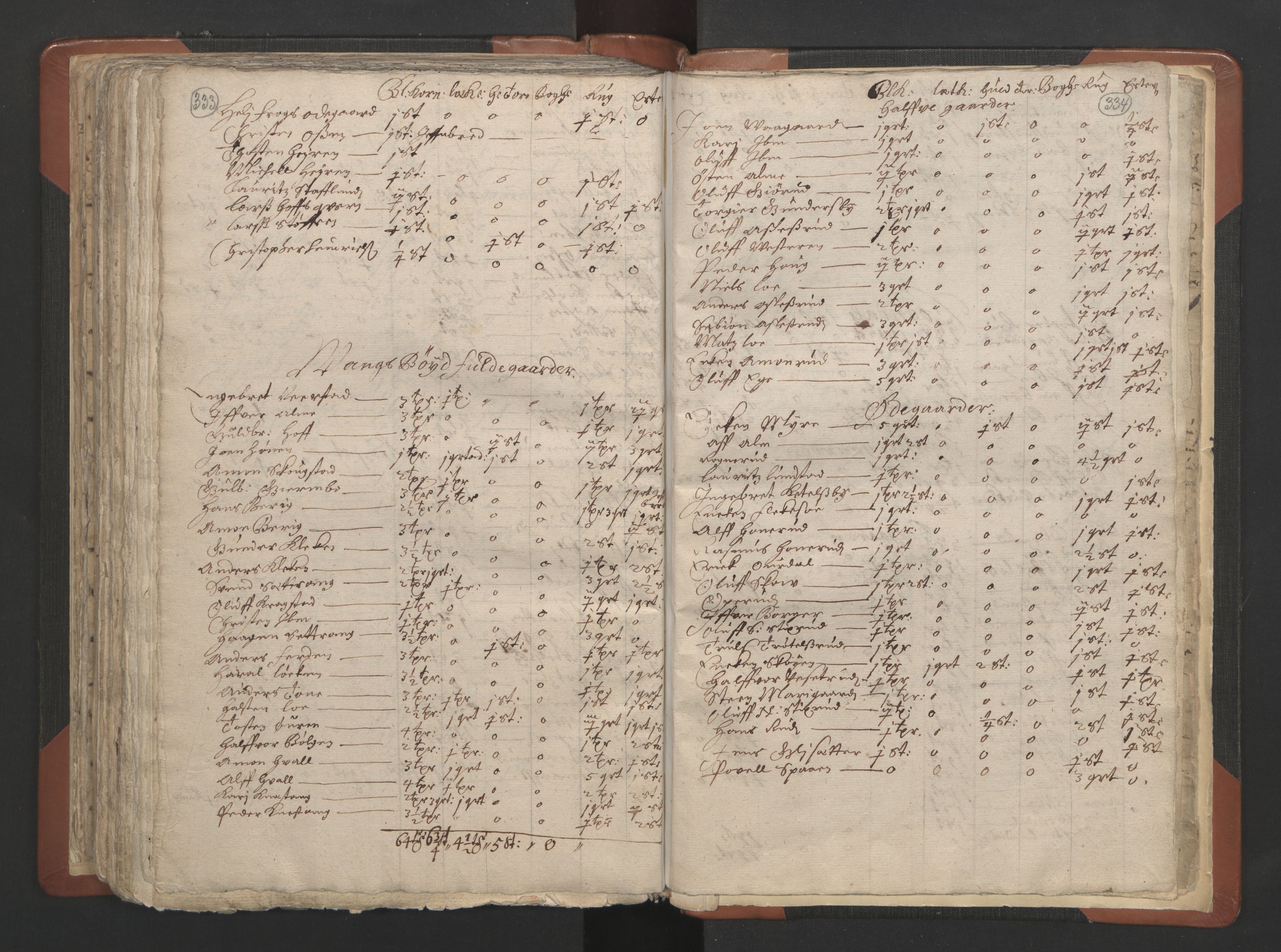 RA, Sogneprestenes manntall 1664-1666, nr. 7: Hadeland prosti, 1664-1666, s. 333-334