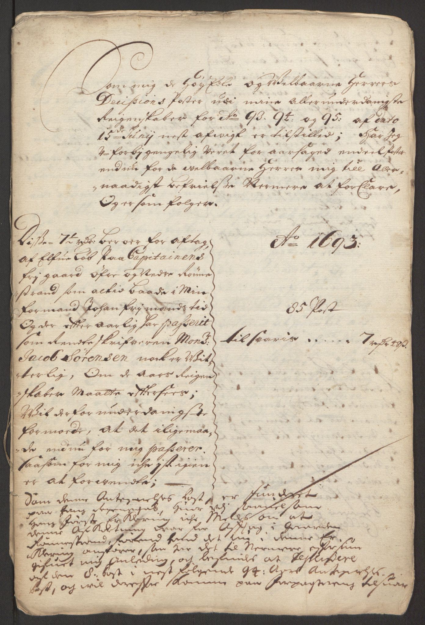 Rentekammeret inntil 1814, Reviderte regnskaper, Fogderegnskap, AV/RA-EA-4092/R48/L2976: Fogderegnskap Sunnhordland og Hardanger, 1695-1696, s. 231