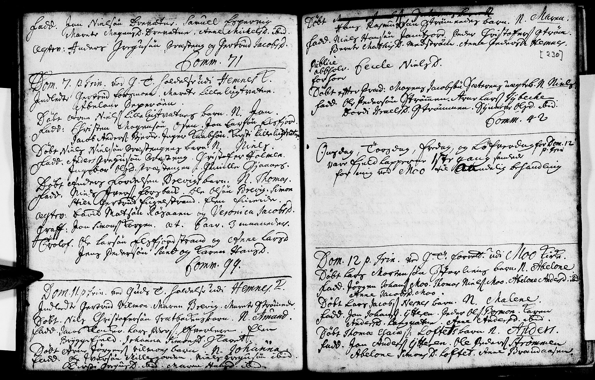 Ministerialprotokoller, klokkerbøker og fødselsregistre - Nordland, AV/SAT-A-1459/825/L0345: Ministerialbok nr. 825A01, 1704-1728, s. 230