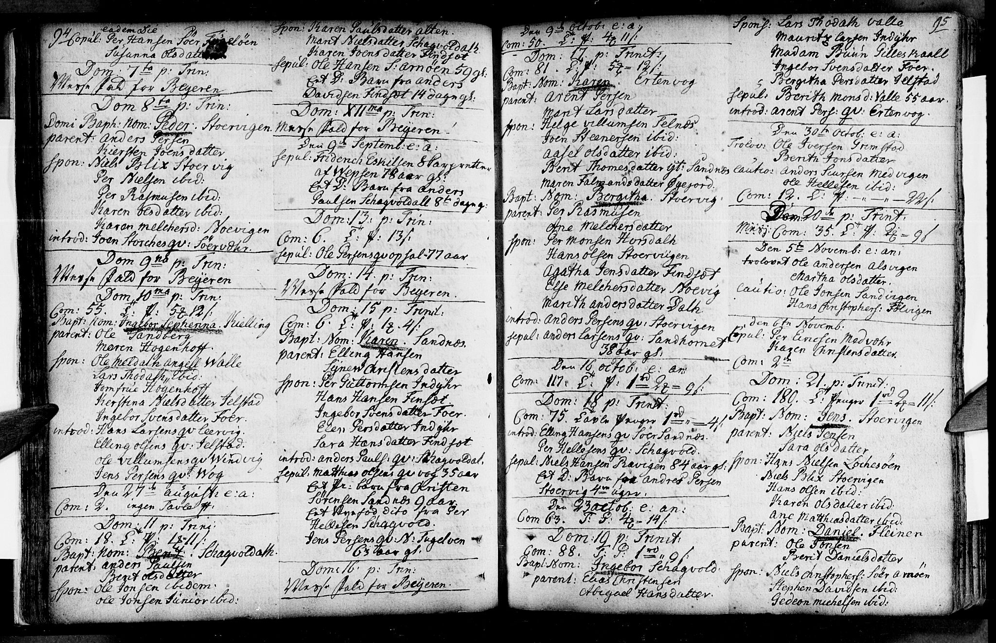 Ministerialprotokoller, klokkerbøker og fødselsregistre - Nordland, AV/SAT-A-1459/805/L0094: Ministerialbok nr. 805A01, 1773-1804, s. 94-95
