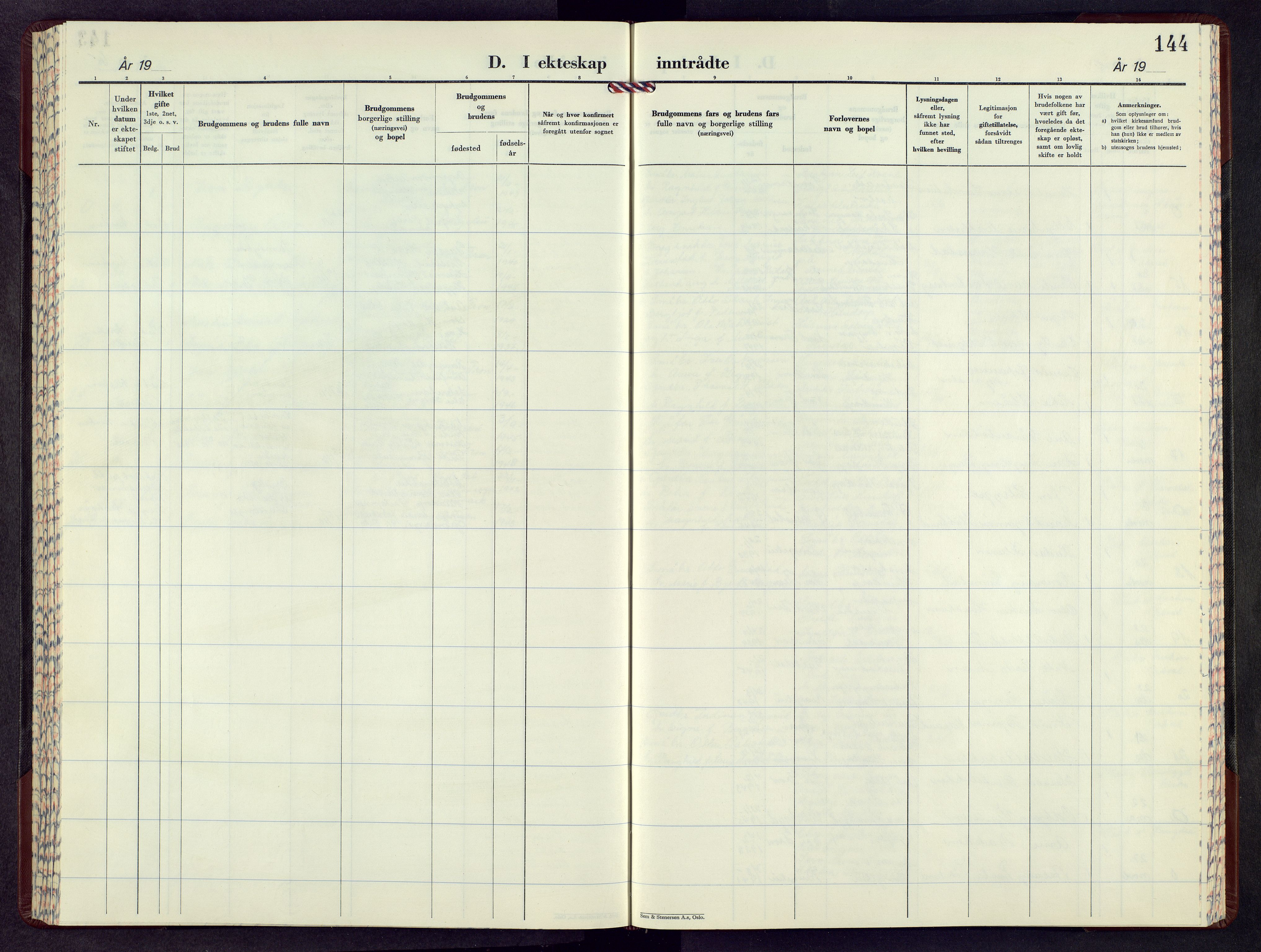 Sør-Fron prestekontor, AV/SAH-PREST-010/H/Ha/Hab/L0008: Klokkerbok nr. 8, 1963-1966, s. 144