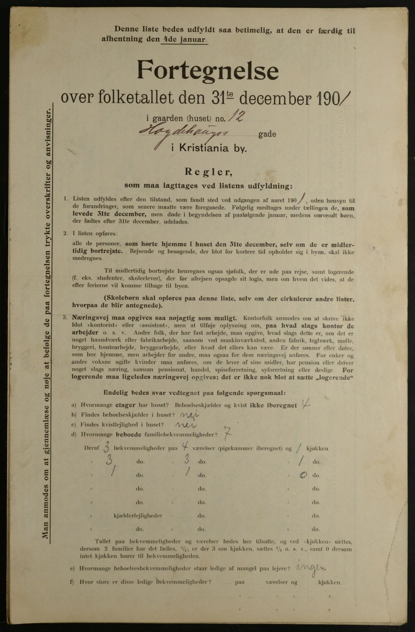 OBA, Kommunal folketelling 31.12.1901 for Kristiania kjøpstad, 1901, s. 5763