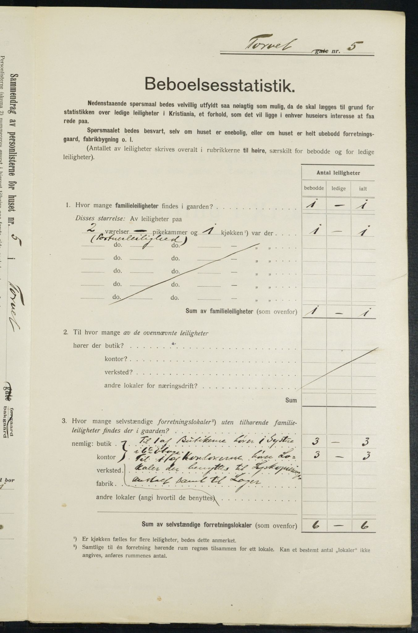 OBA, Kommunal folketelling 1.2.1913 for Kristiania, 1913, s. 103690