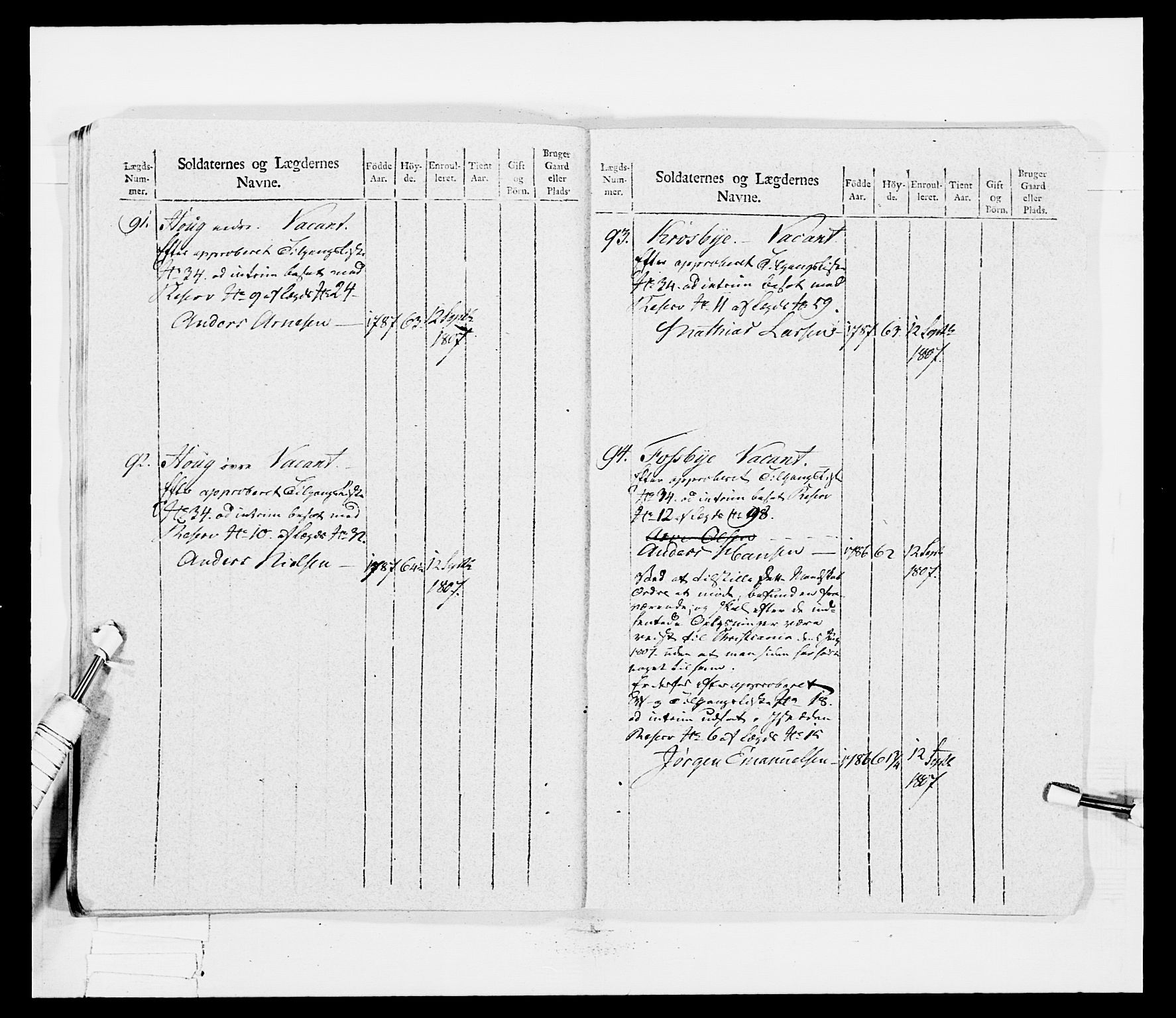 Generalitets- og kommissariatskollegiet, Det kongelige norske kommissariatskollegium, AV/RA-EA-5420/E/Eh/L0030a: Sønnafjelske gevorbne infanteriregiment, 1807, s. 278