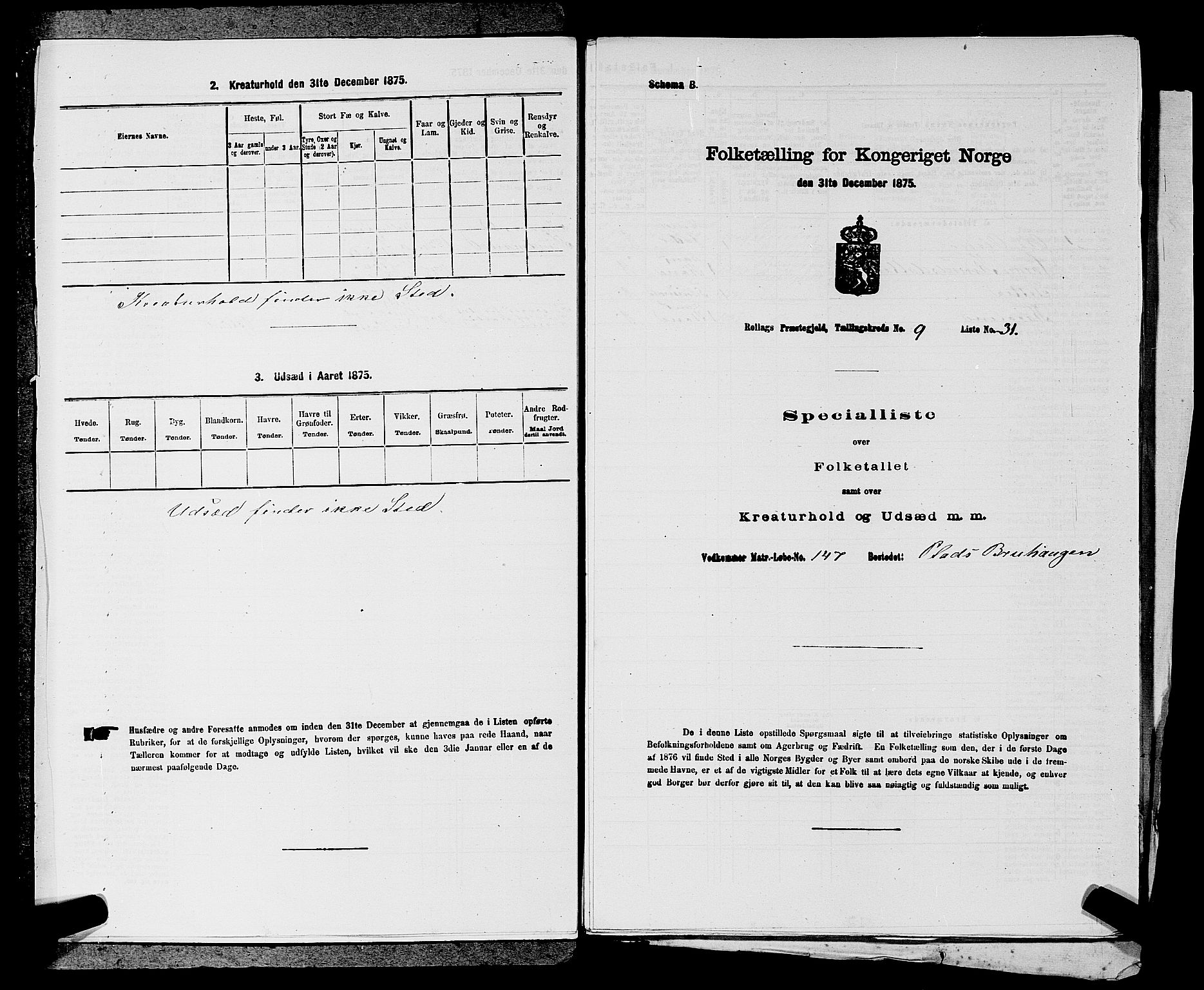 SAKO, Folketelling 1875 for 0632P Rollag prestegjeld, 1875, s. 576