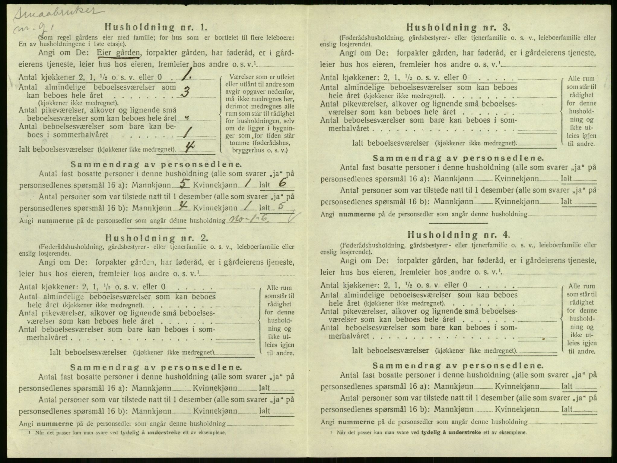 SAKO, Folketelling 1920 for 0719 Andebu herred, 1920, s. 465