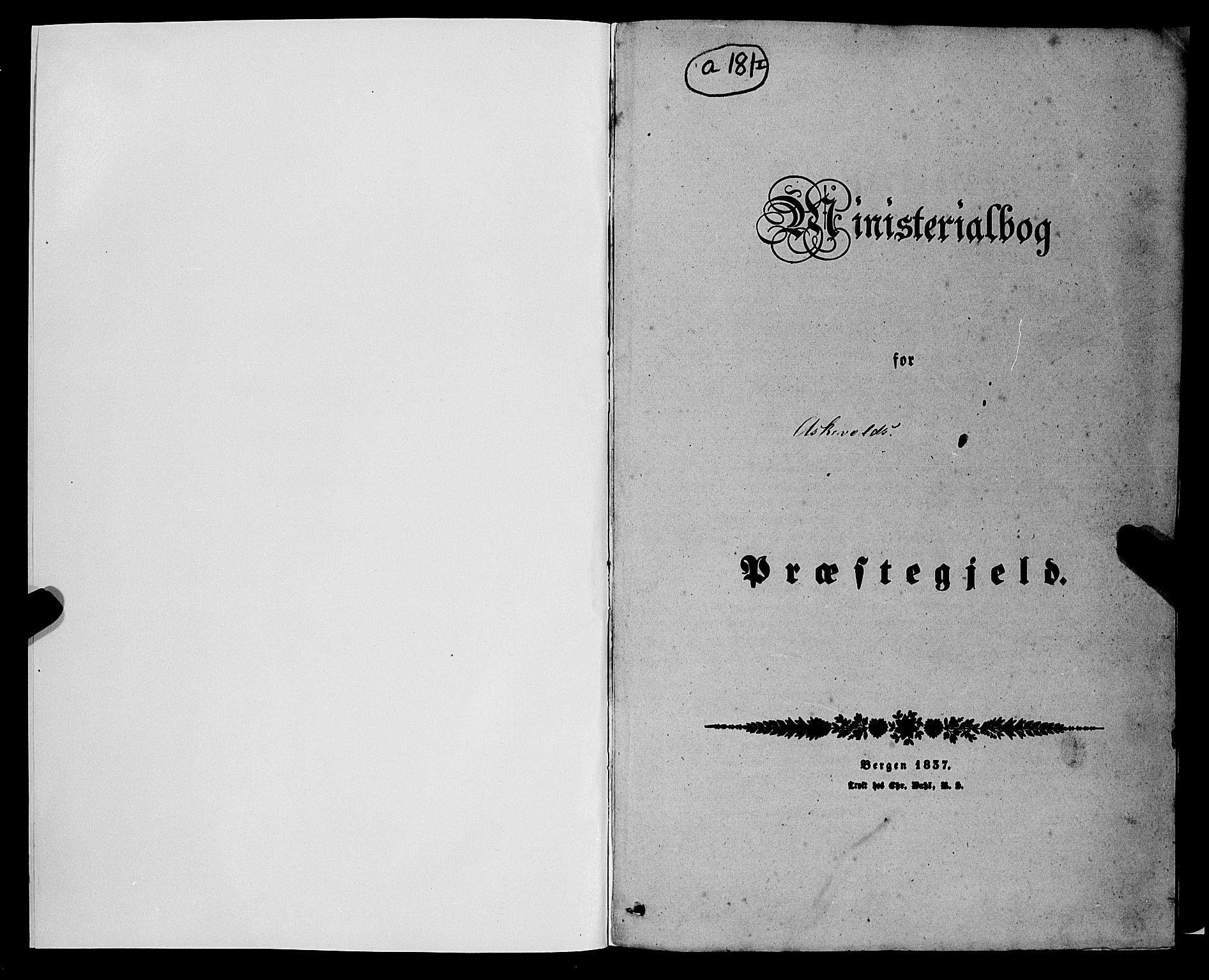 Askvoll sokneprestembete, SAB/A-79501/H/Haa/Haaa/L0011/0001: Ministerialbok nr. A 11 I, 1845-1864