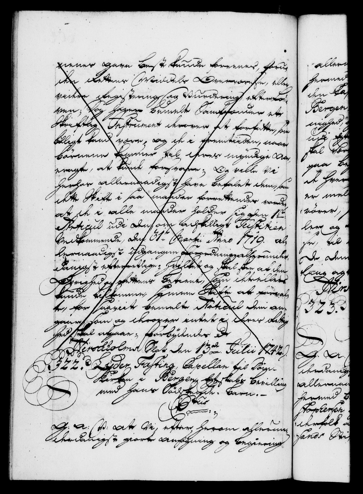 Danske Kanselli 1572-1799, AV/RA-EA-3023/F/Fc/Fca/Fcaa/L0032: Norske registre, 1741-1742, s. 604b