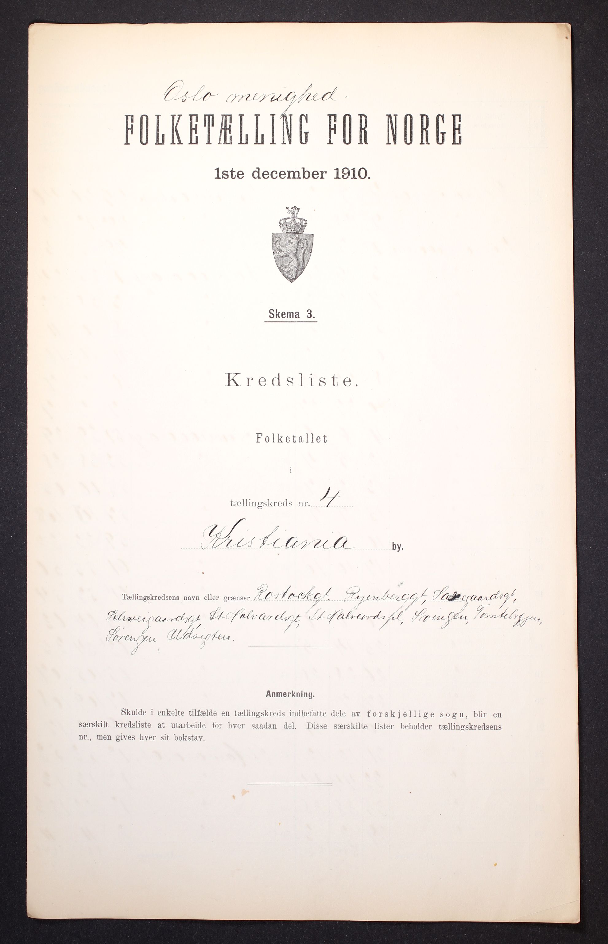 RA, Folketelling 1910 for 0301 Kristiania kjøpstad, 1910, s. 511