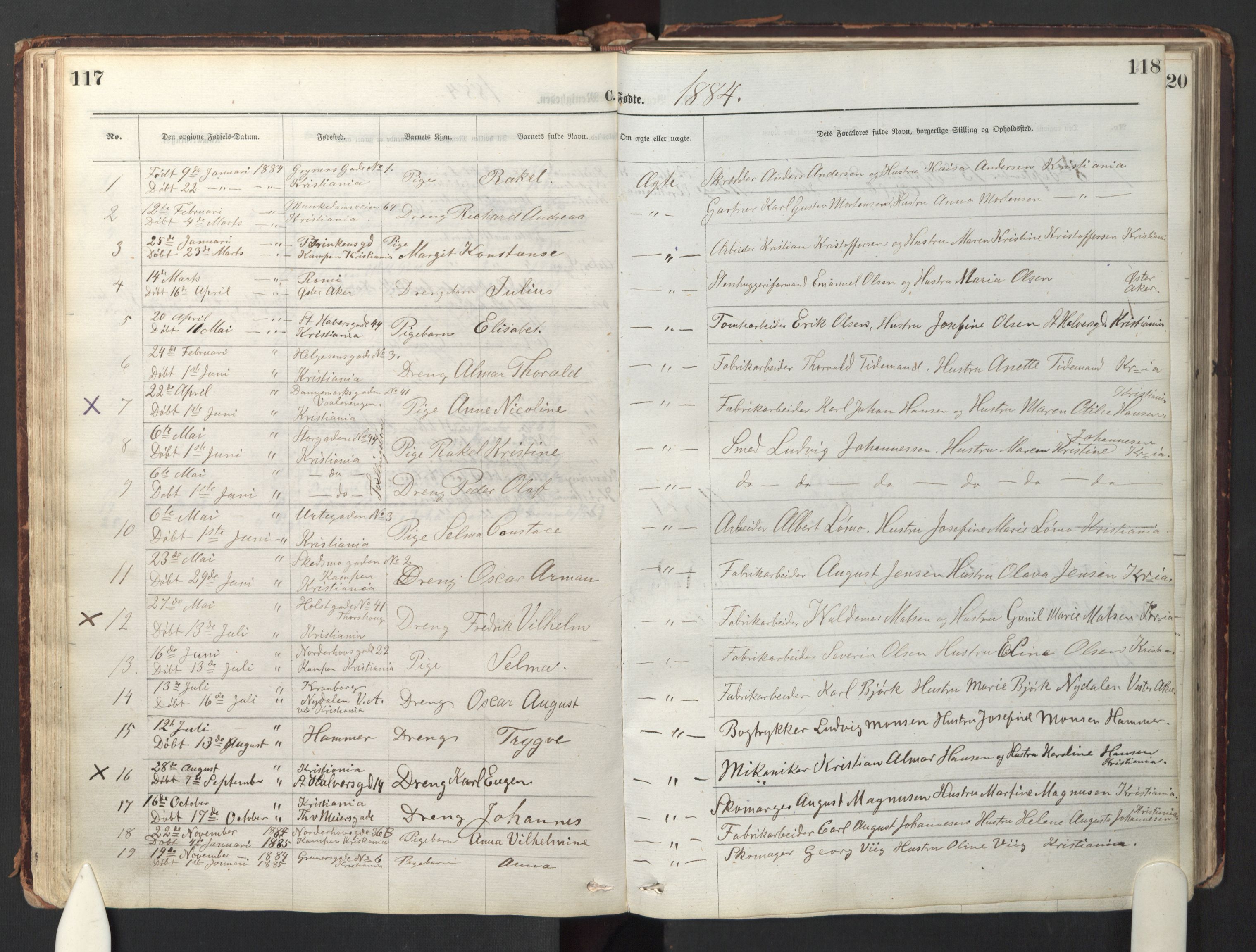 Den evangelisk-lutherske frikirke østre menighet, Oslo, AV/SAO-PAO-0245/F/L0001: Dissenterprotokoll nr. 1, 1878-1892, s. 117-118