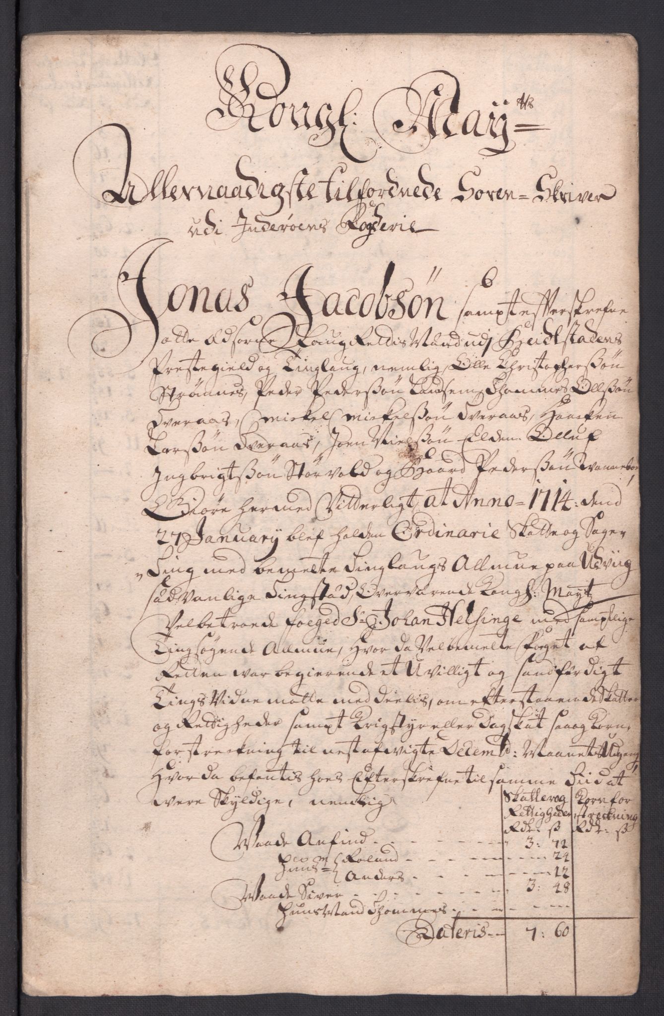 Rentekammeret inntil 1814, Reviderte regnskaper, Fogderegnskap, RA/EA-4092/R63/L4321: Fogderegnskap Inderøy, 1713, s. 437