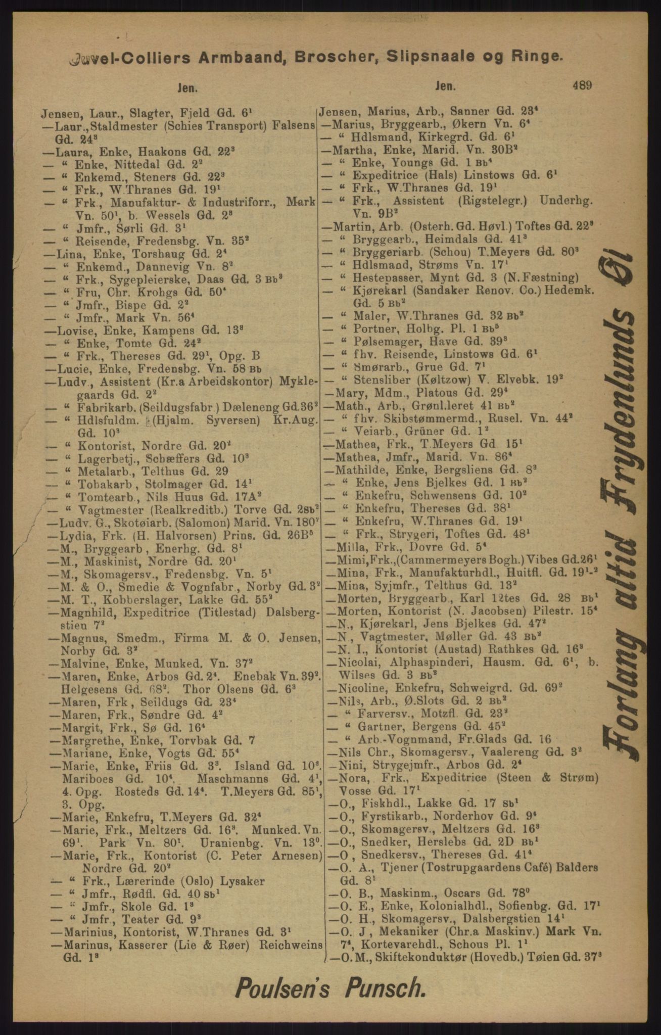 Kristiania/Oslo adressebok, PUBL/-, 1905, s. 489