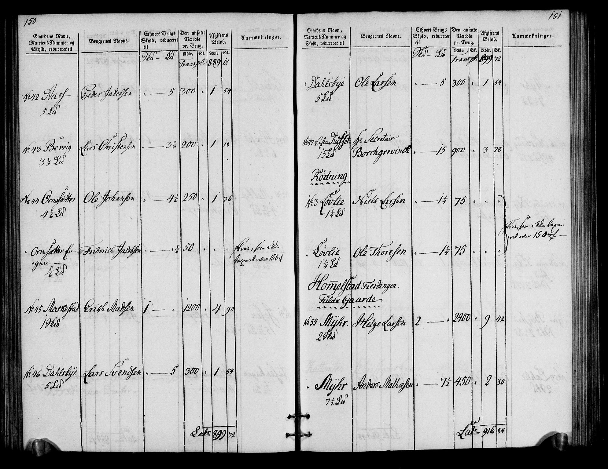 Rentekammeret inntil 1814, Realistisk ordnet avdeling, RA/EA-4070/N/Ne/Nea/L0034: Hedmark fogderi. Oppebørselsregister, 1803-1804, s. 78