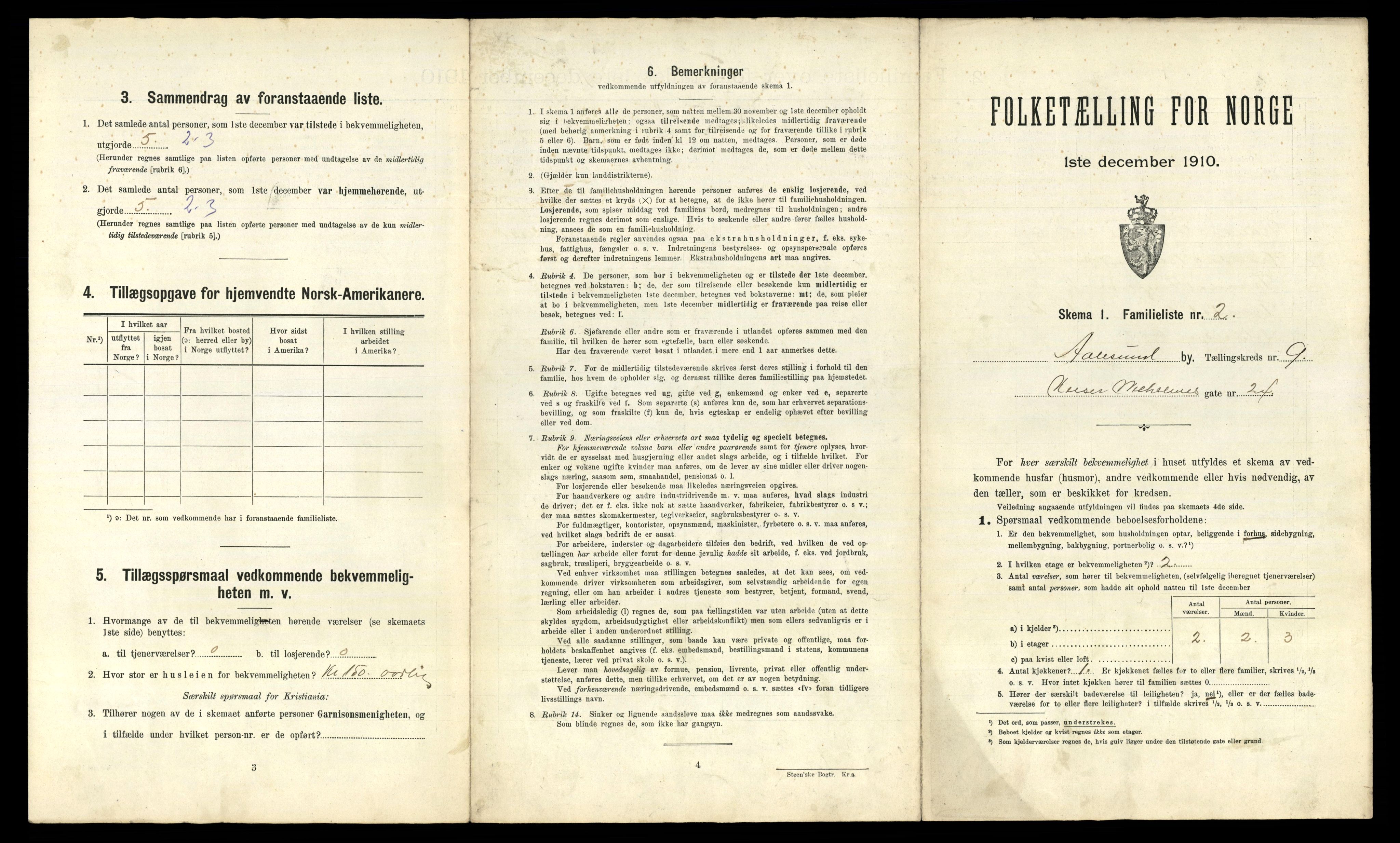 RA, Folketelling 1910 for 1501 Ålesund kjøpstad, 1910, s. 3303