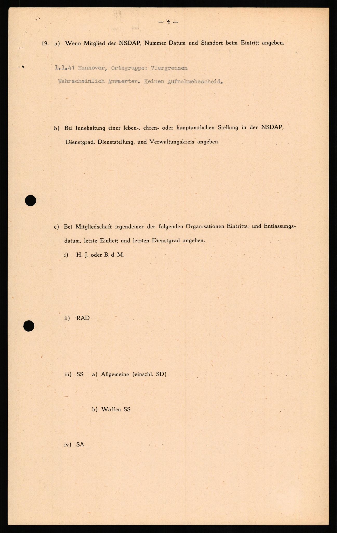 Forsvaret, Forsvarets overkommando II, AV/RA-RAFA-3915/D/Db/L0018: CI Questionaires. Tyske okkupasjonsstyrker i Norge. Tyskere., 1945-1946, s. 450