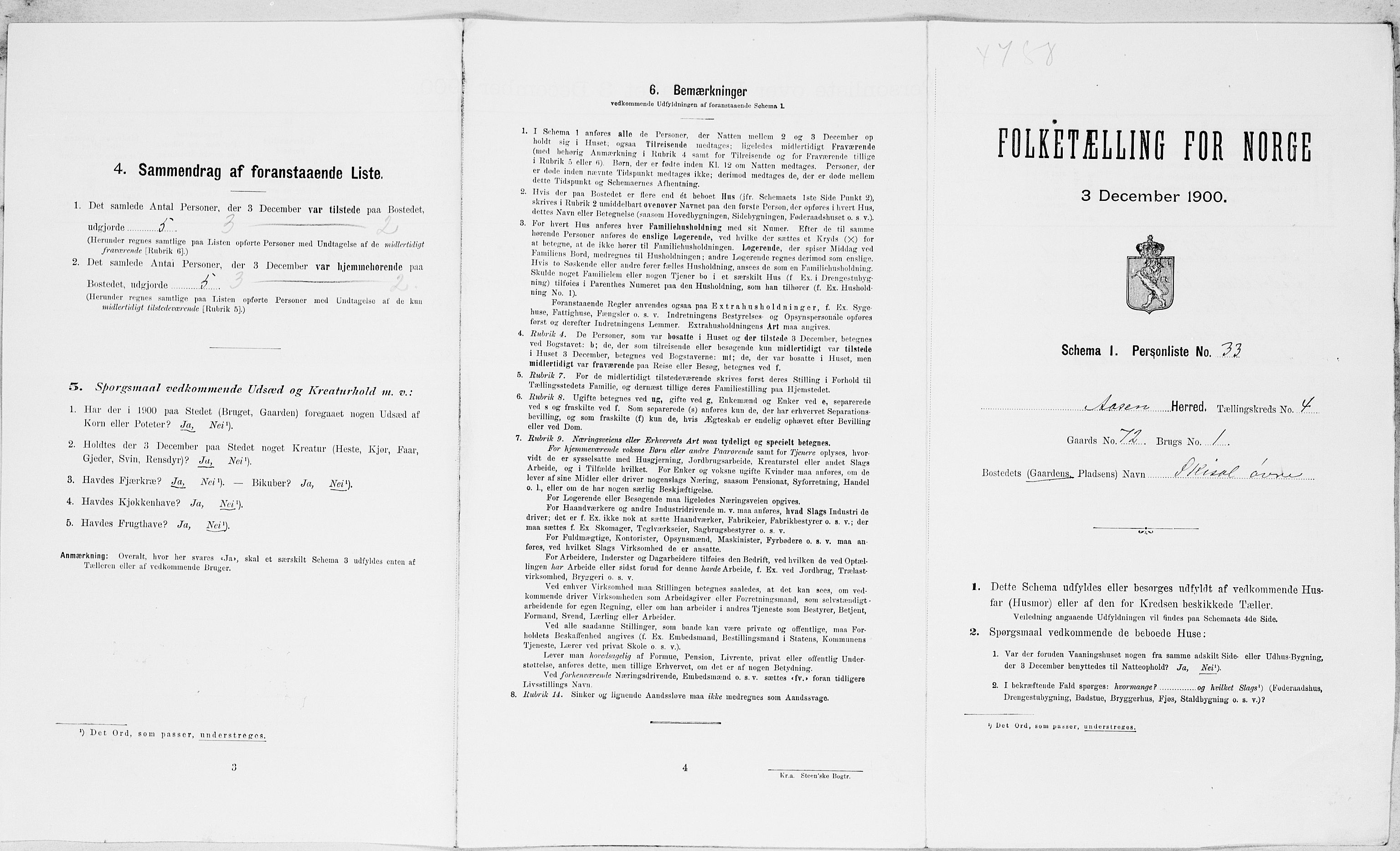 SAT, Folketelling 1900 for 1716 Åsen herred, 1900, s. 480
